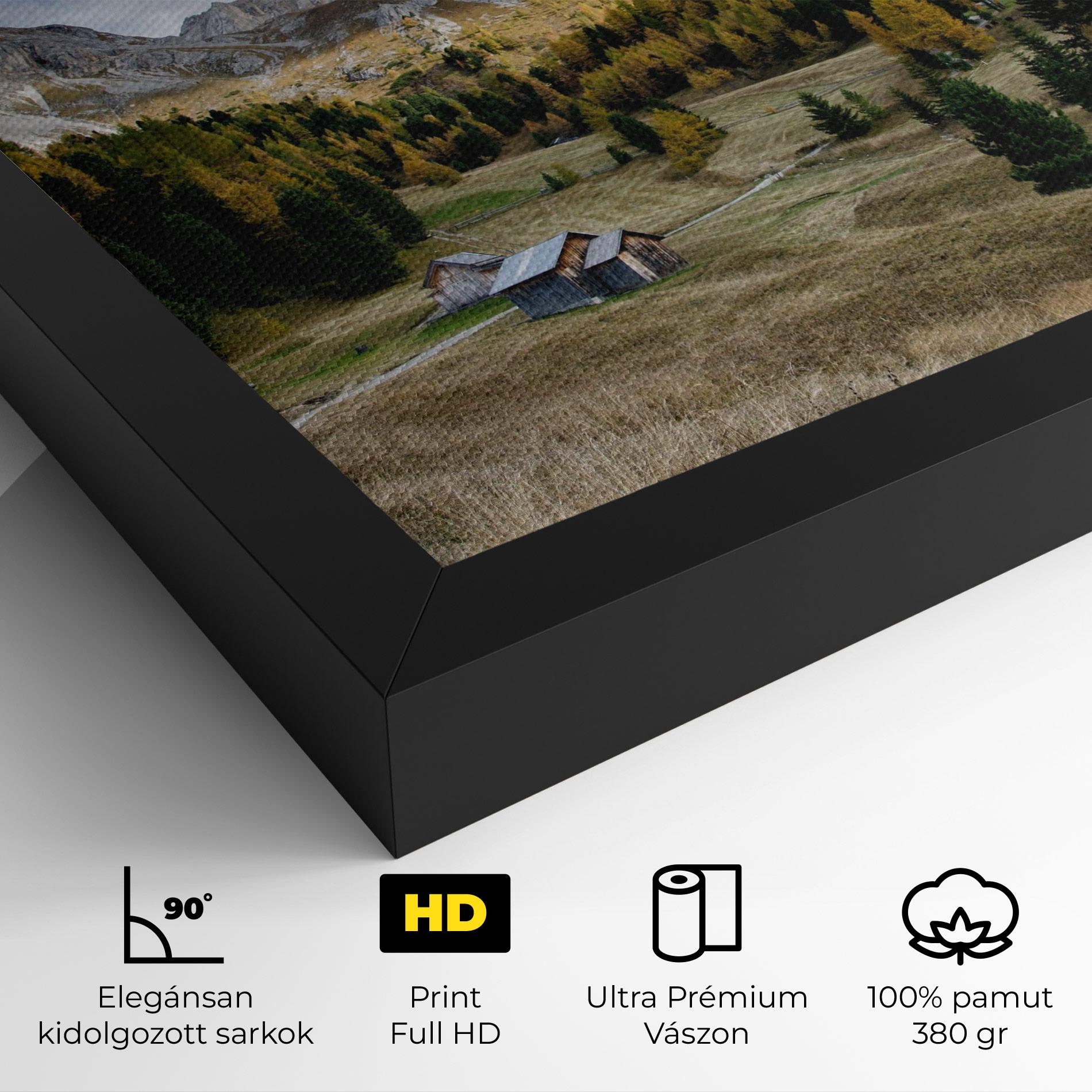 Vászonkép Cloudy Mountains View mockup 4