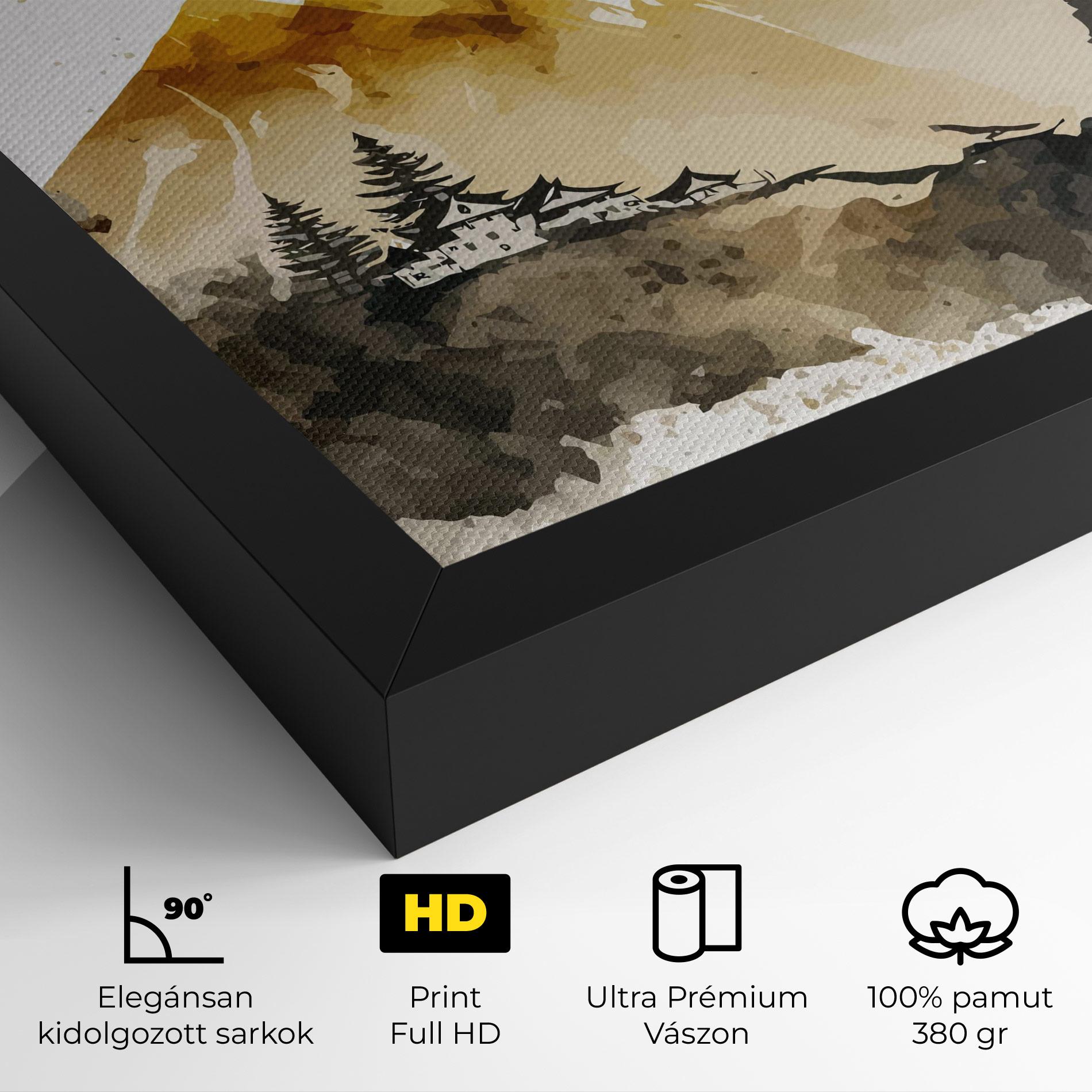 Vászonkép Gold Mountain Art mockup 4