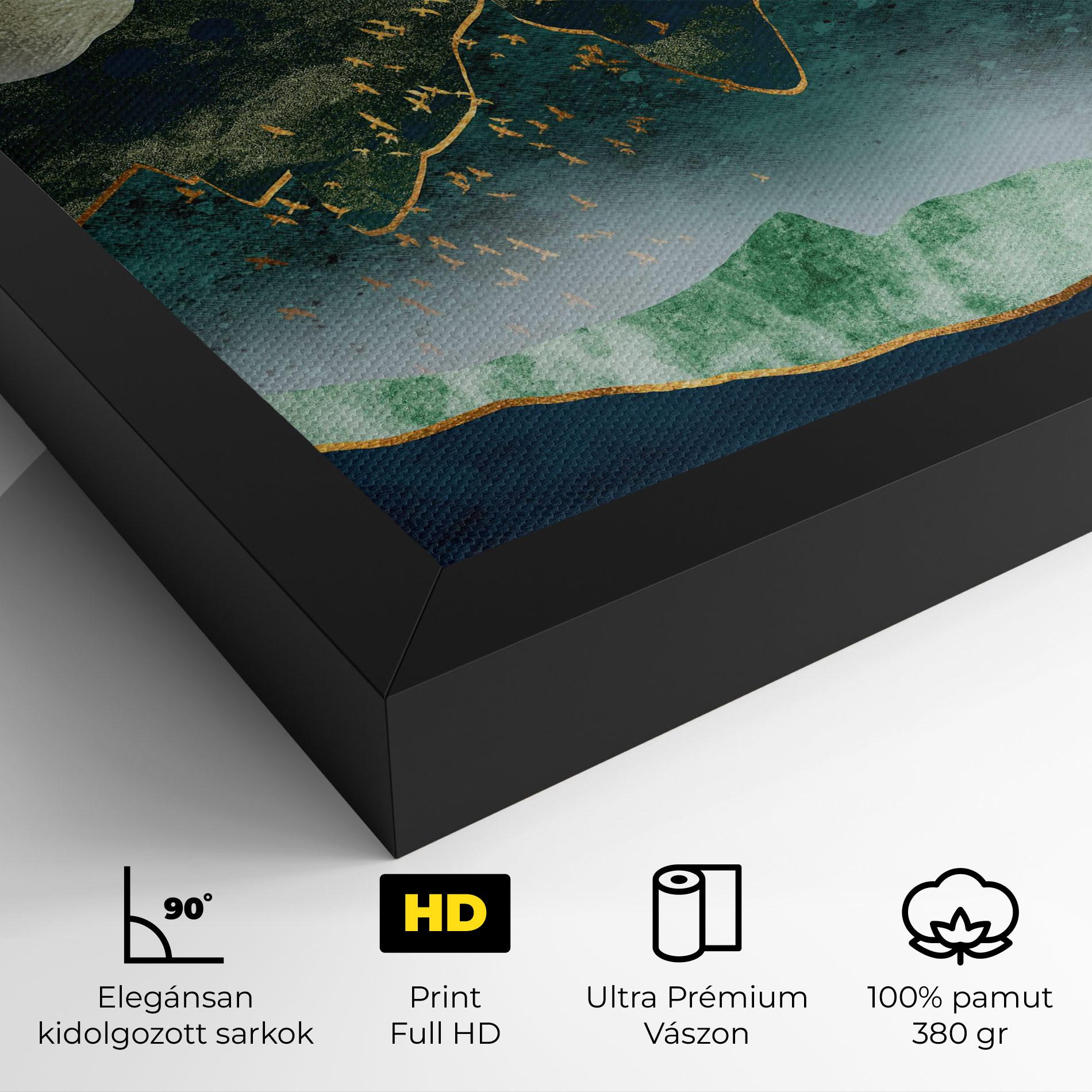 Vászonkép Golden Mountains mockup 4