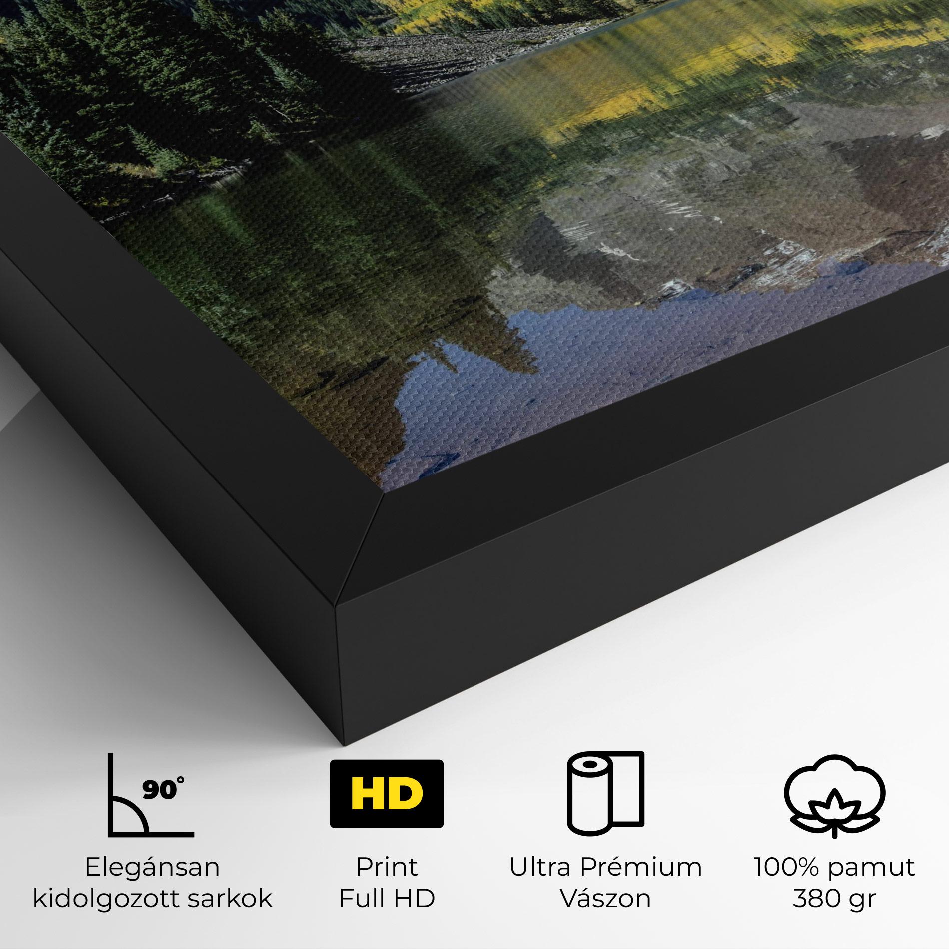 Vászonkép Lake Green Mountain mockup 4