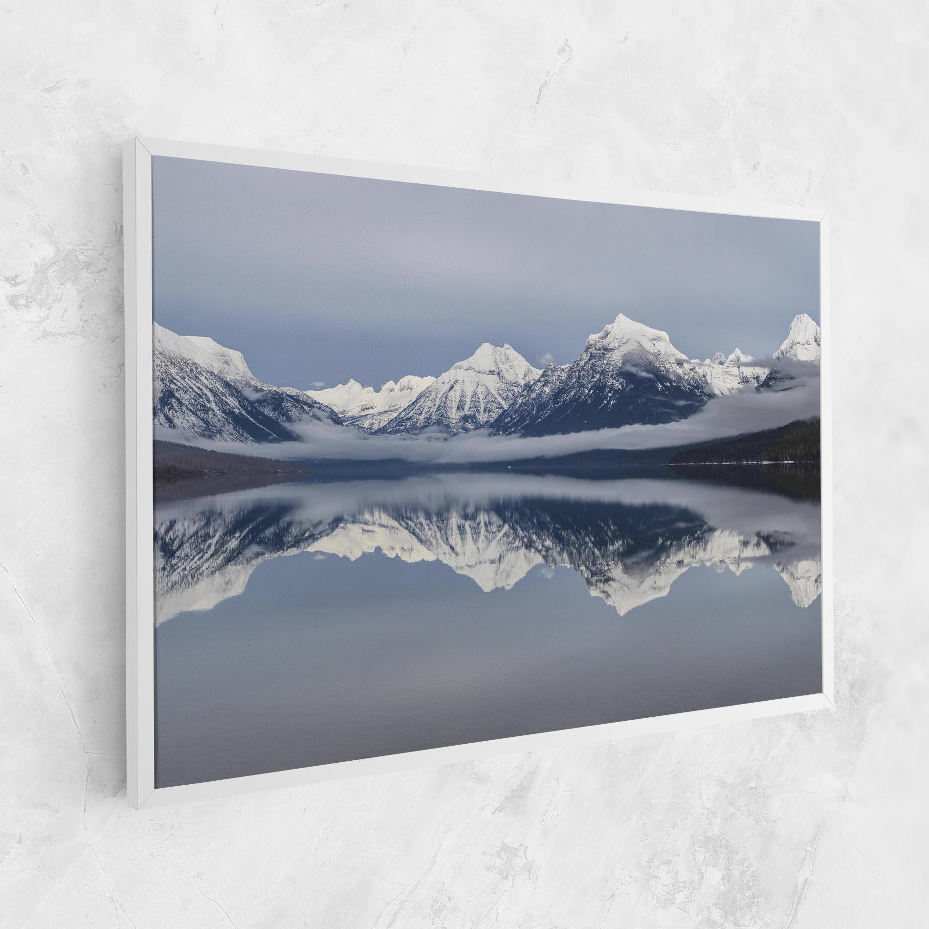 Vászonkép Beautiful Snowy Mountain mockup 1