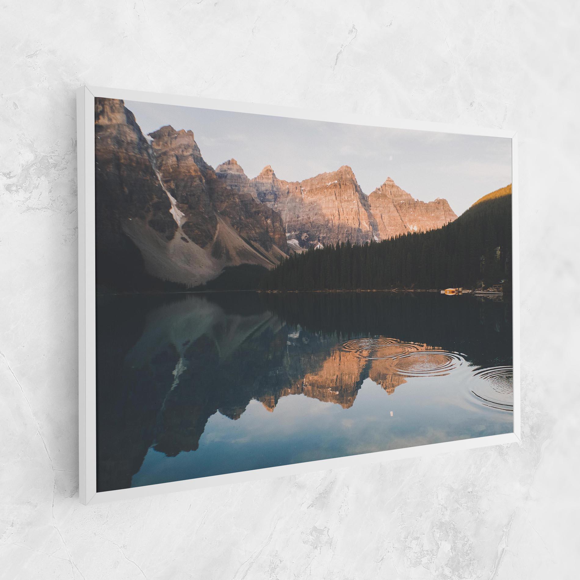 Vászonkép Brown Mountain Lake mockup 1