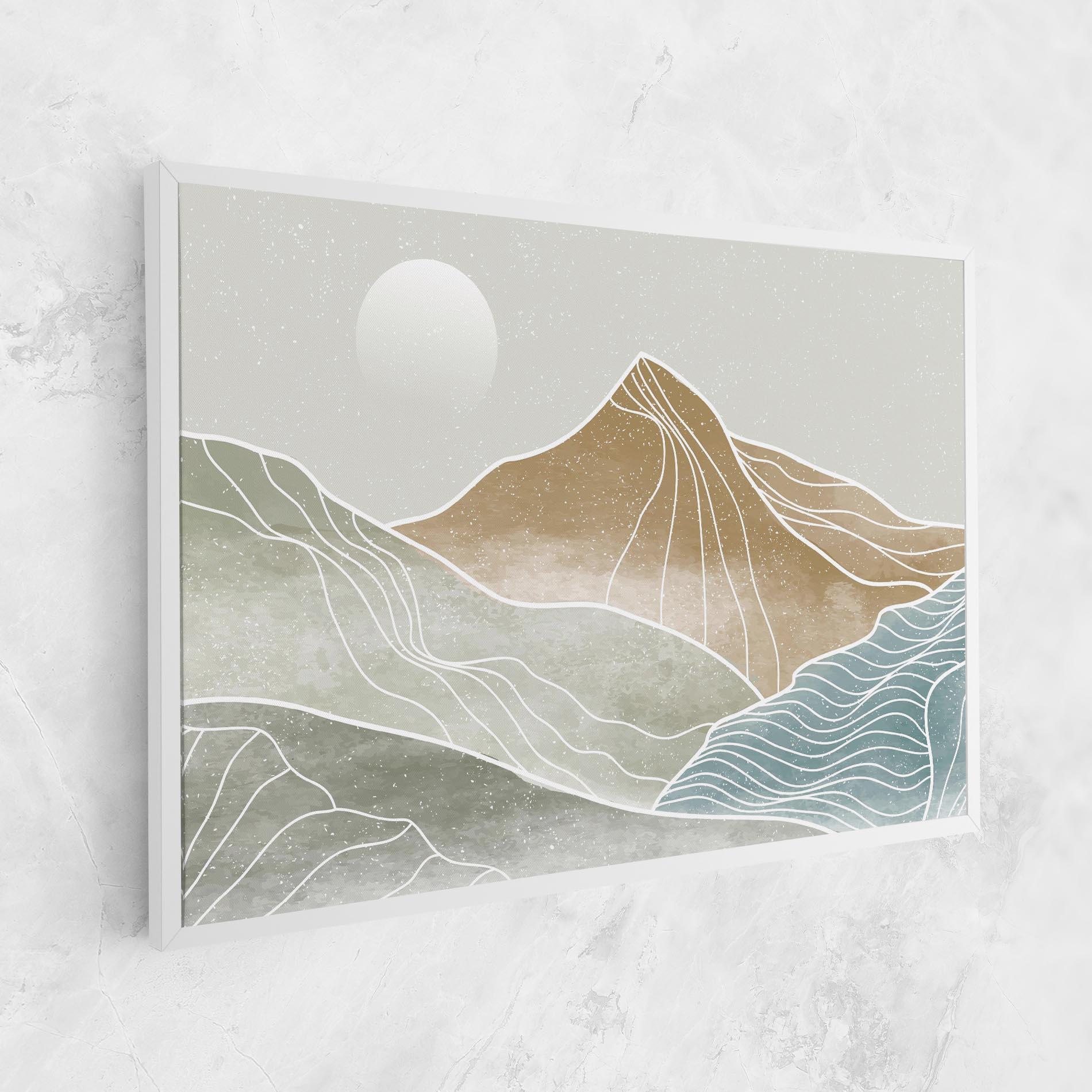 Vászonkép Minimal Mountain mockup 1