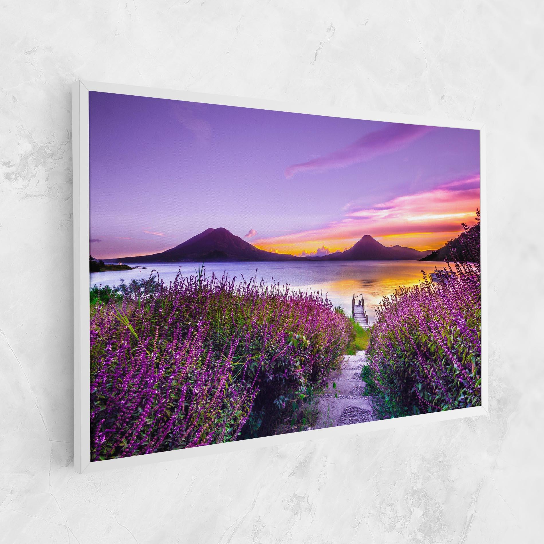 Vászonkép Purple Lake mockup 1