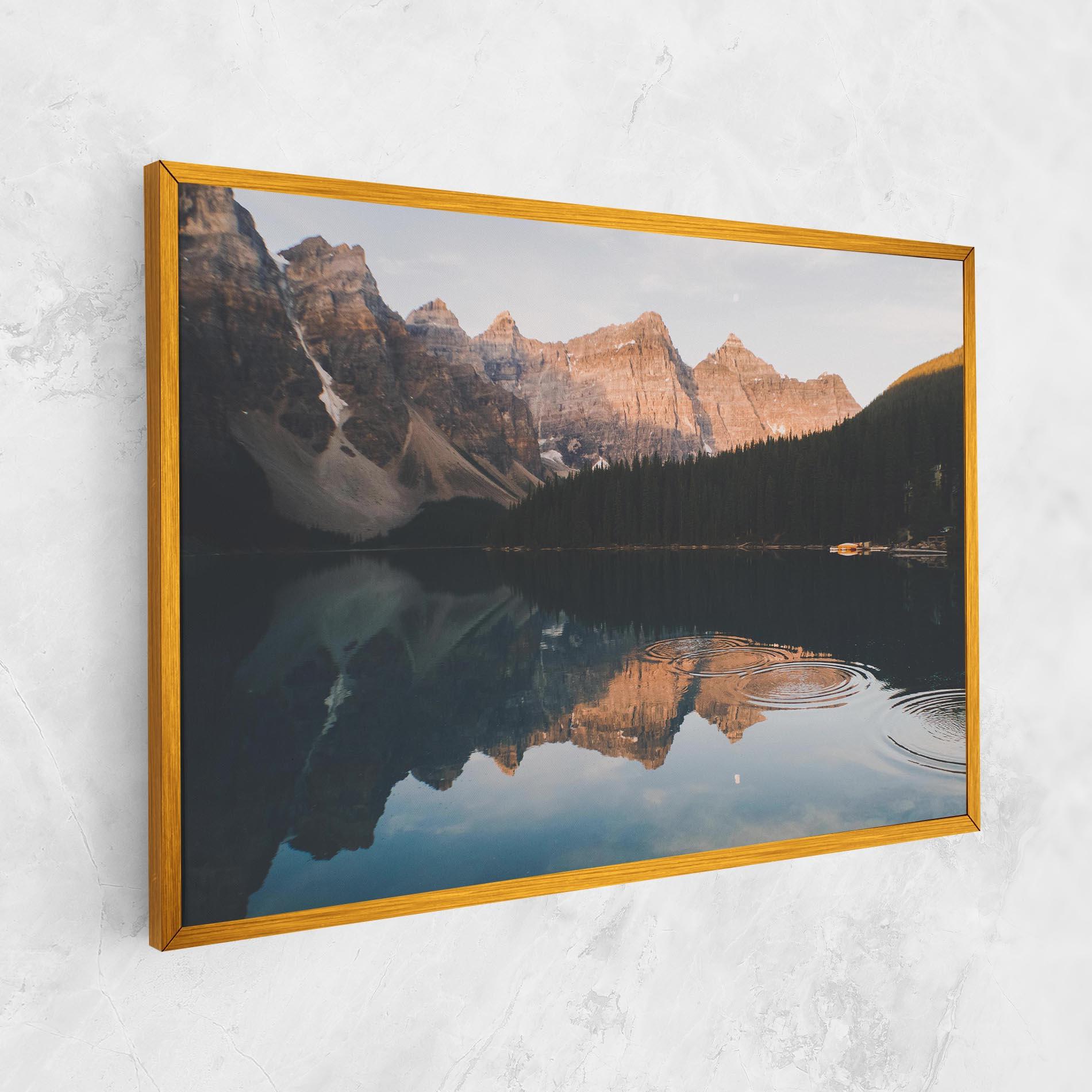 Vászonkép Brown Mountain Lake mockup 1