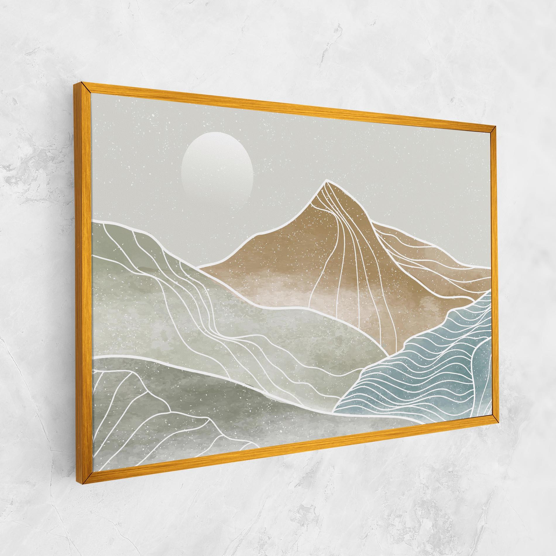 Vászonkép Minimal Mountain mockup 1