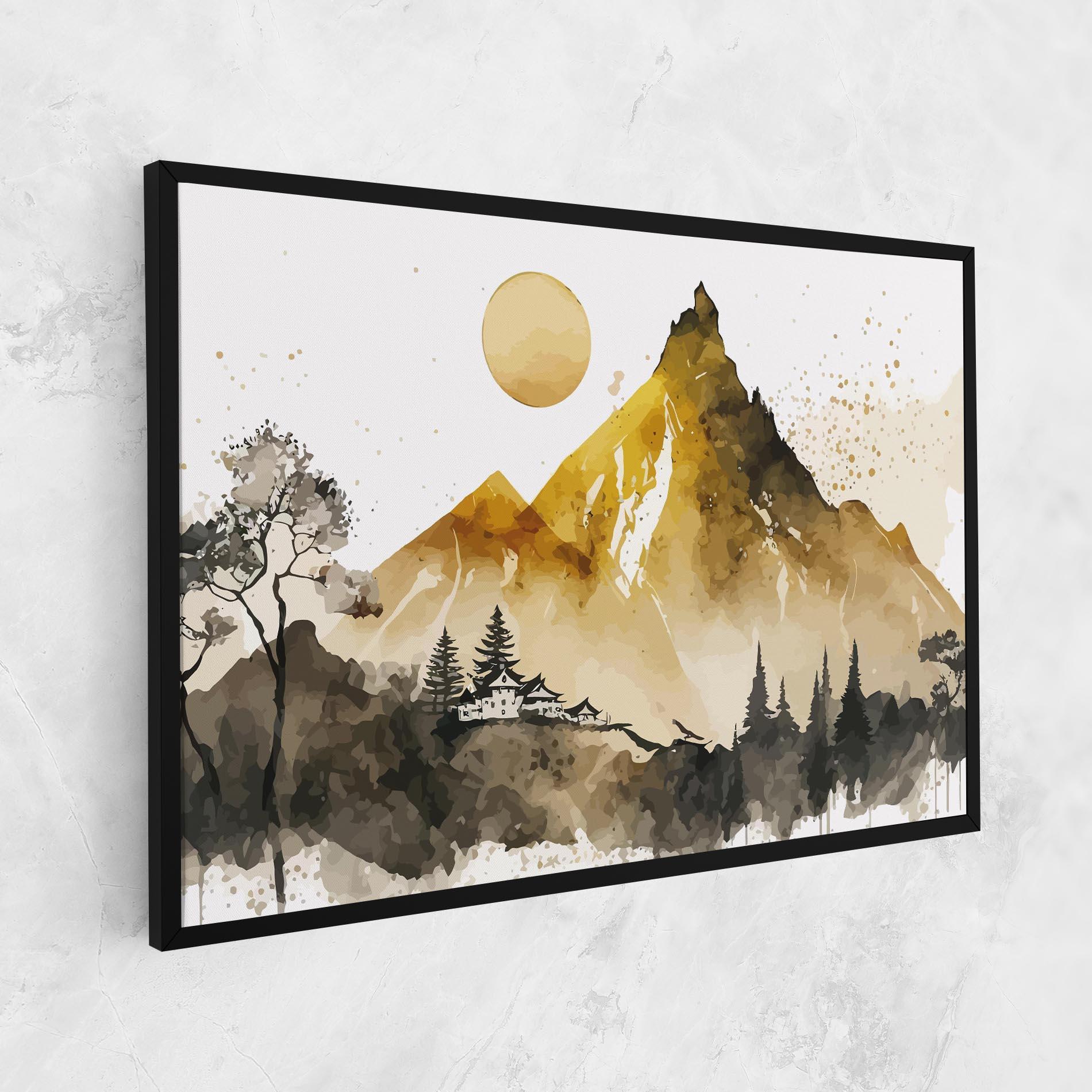 Vászonkép Gold Mountain Art mockup 1