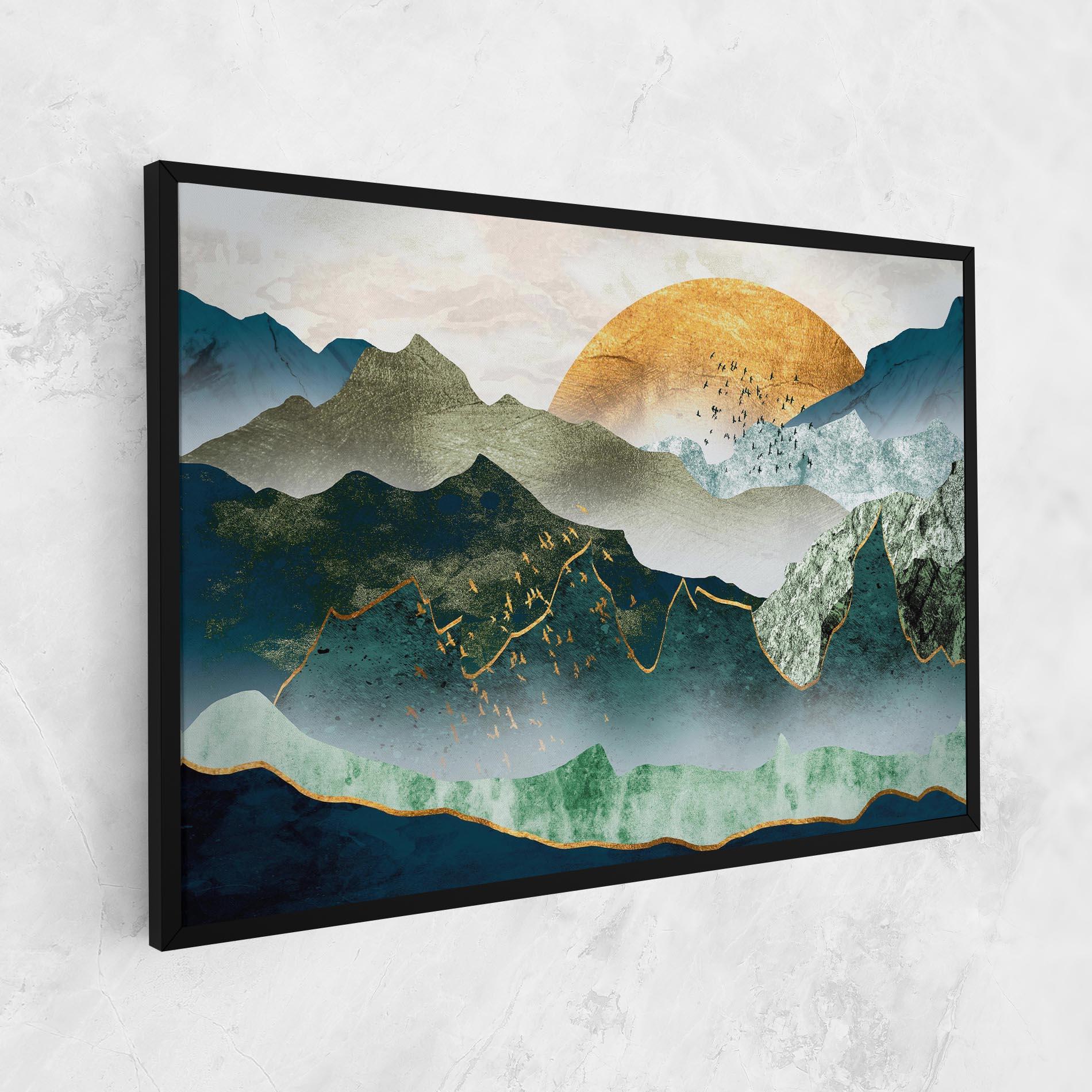 Vászonkép Golden Mountains mockup 1