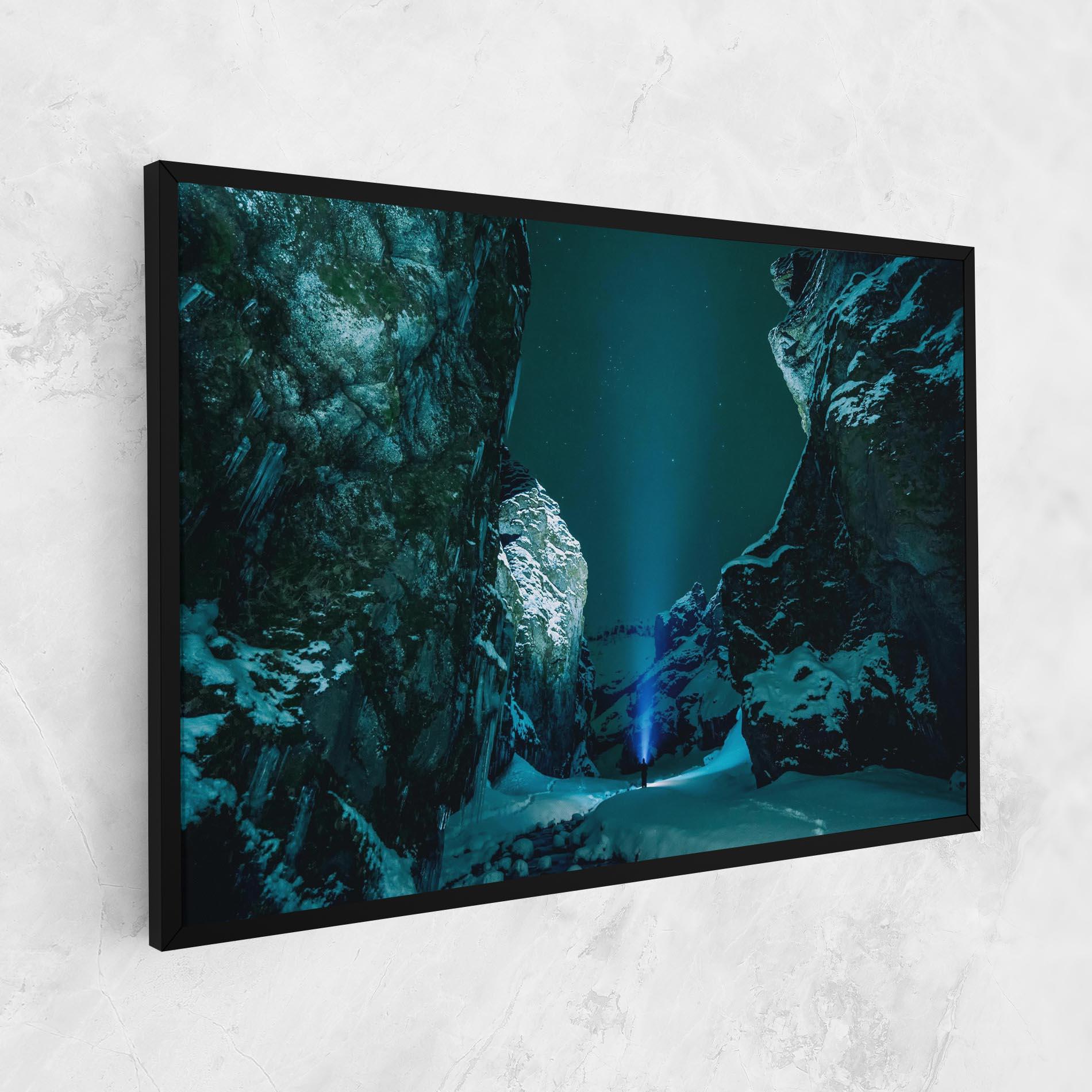 Vászonkép Green Light Mountain mockup 1