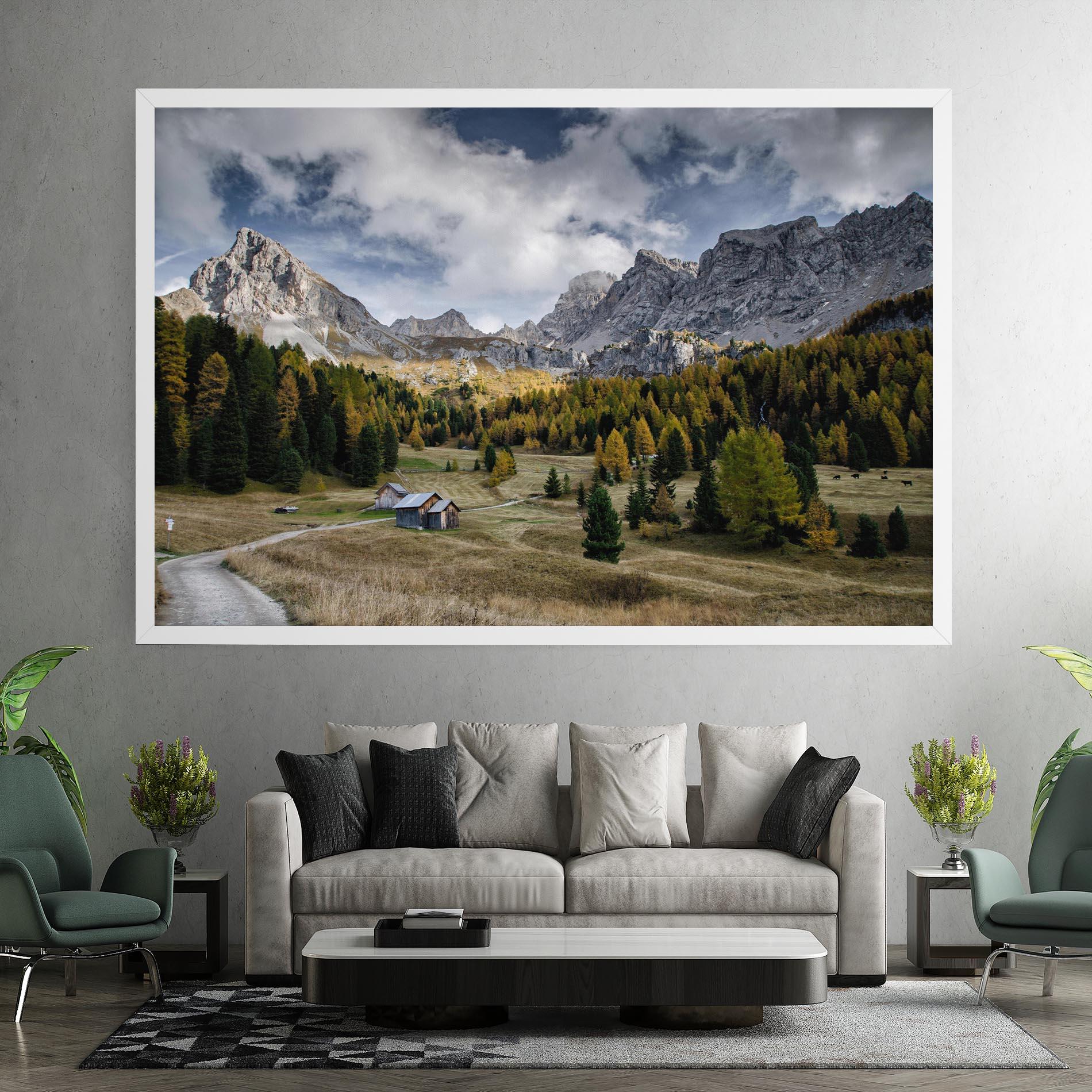 Vászonkép Cloudy Mountains View mockup 7