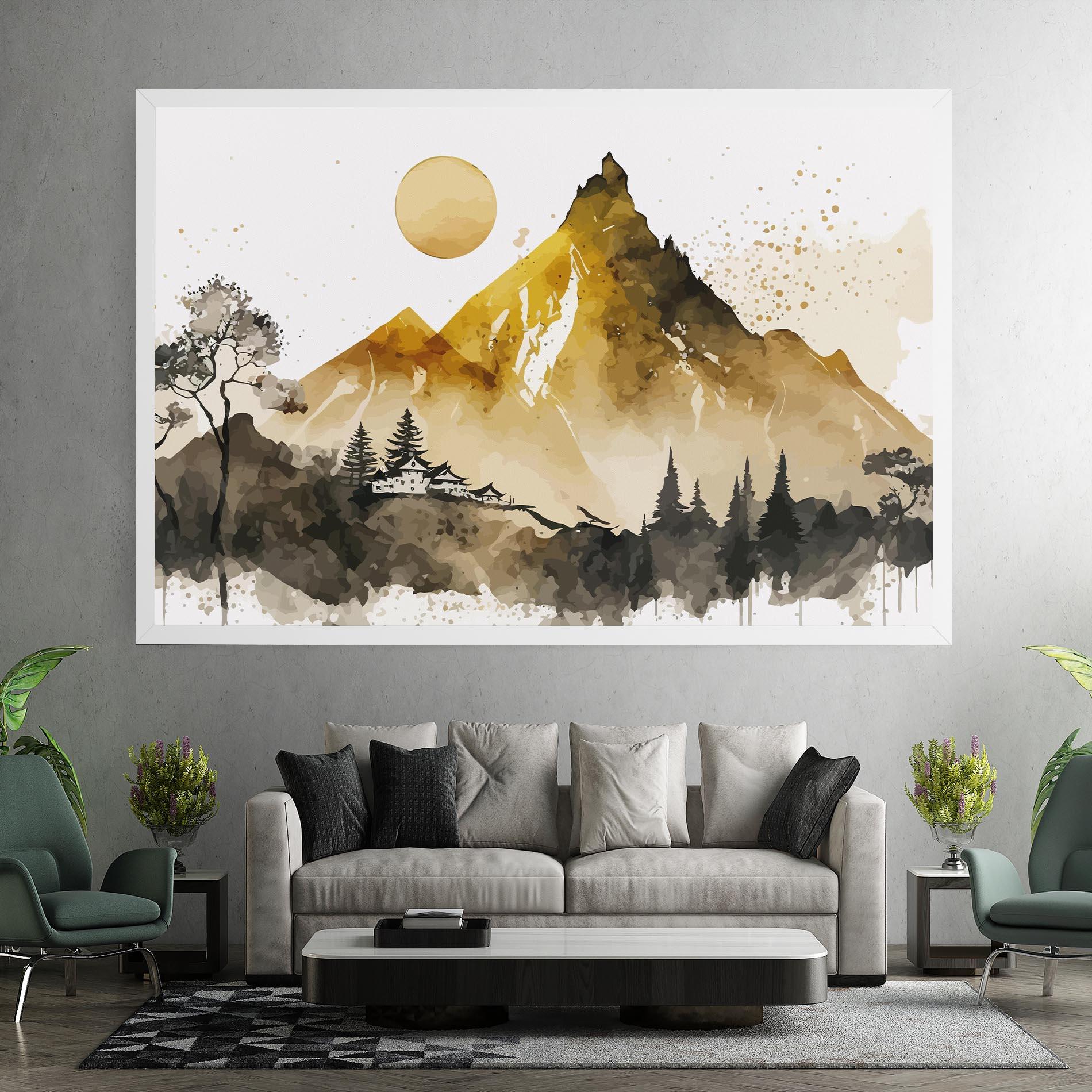 Vászonkép Gold Mountain Art mockup 7