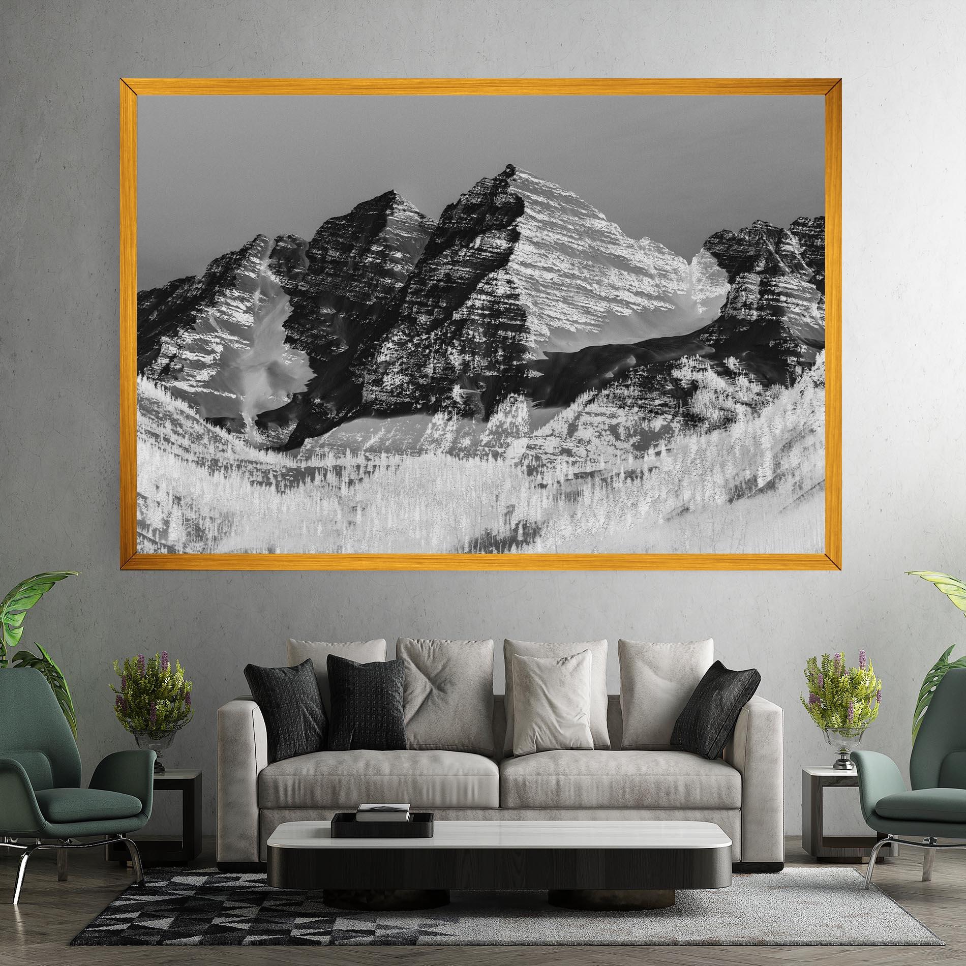 Vászonkép Green Shades Mountain mockup 7