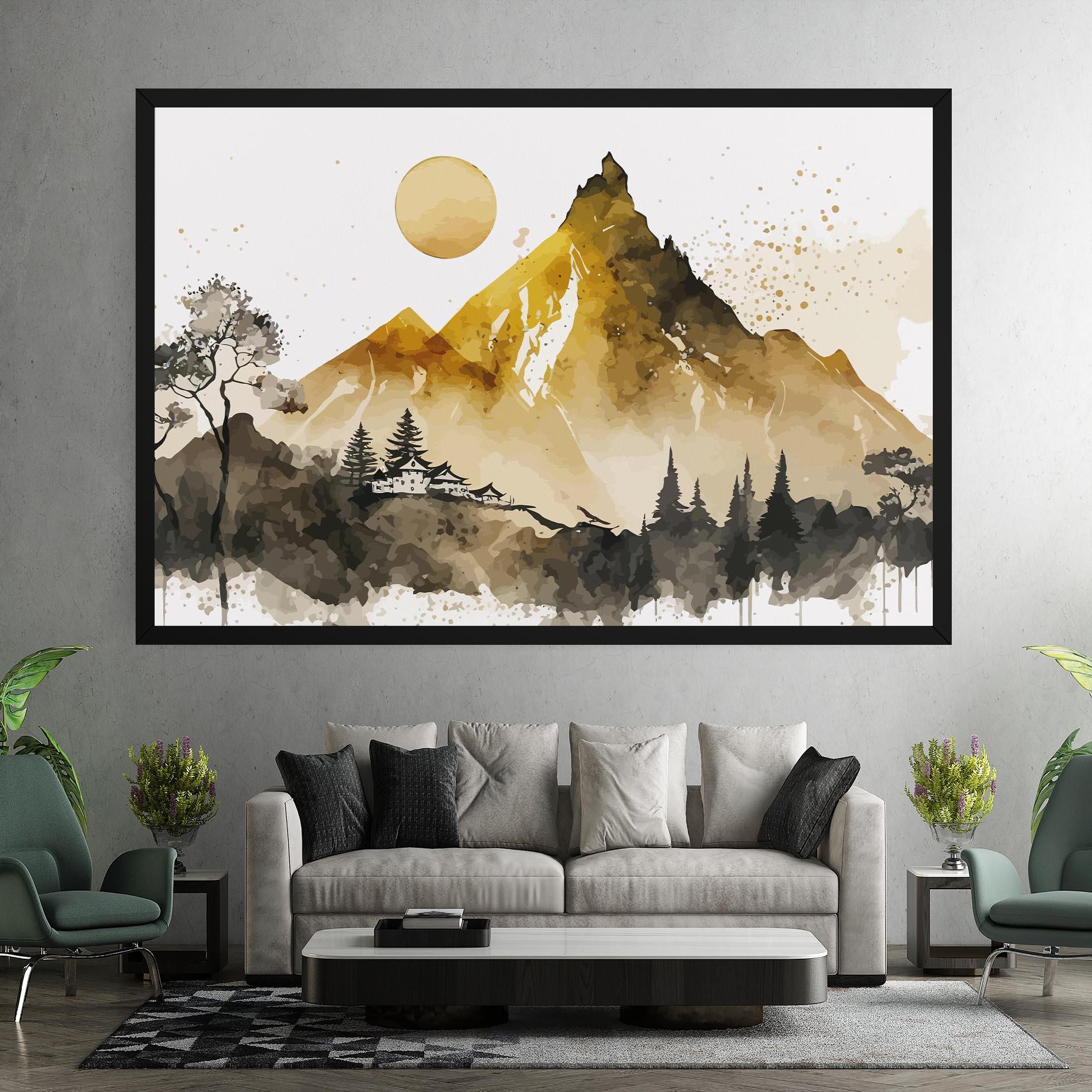 Vászonkép Gold Mountain Art mockup 7