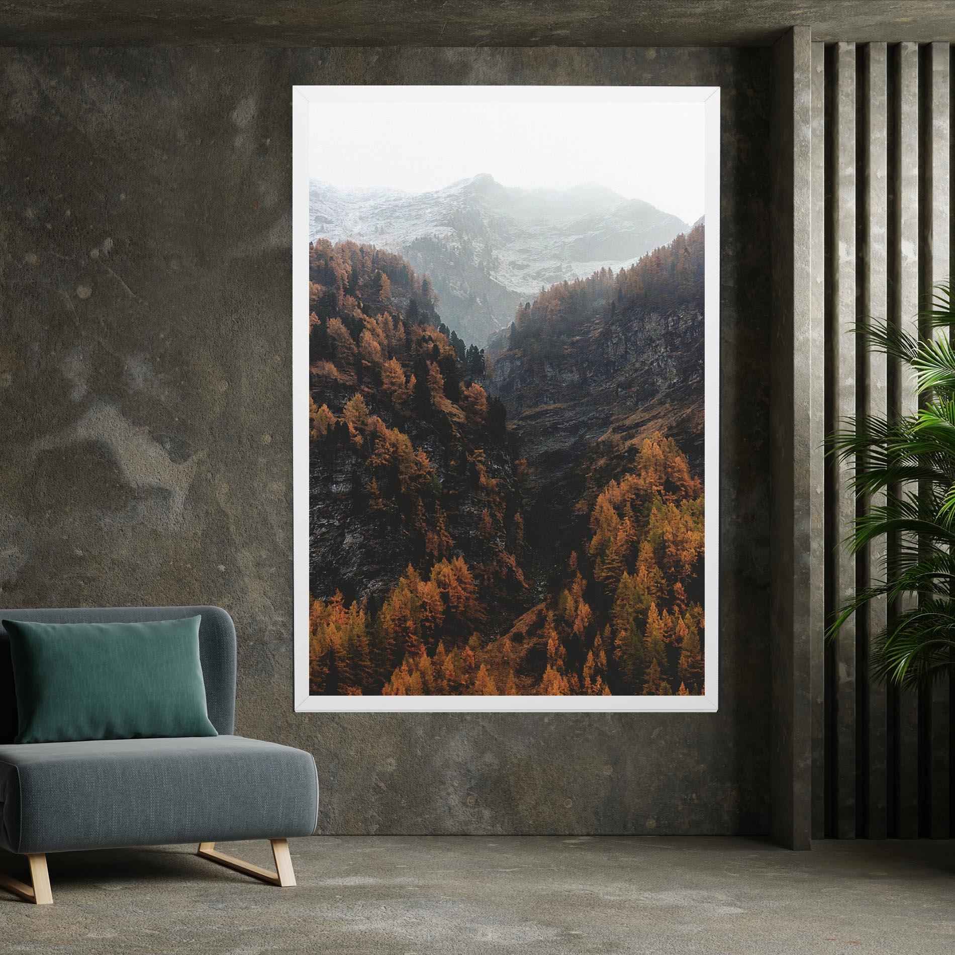 Vászonkép Autumn Mountain mockup 7