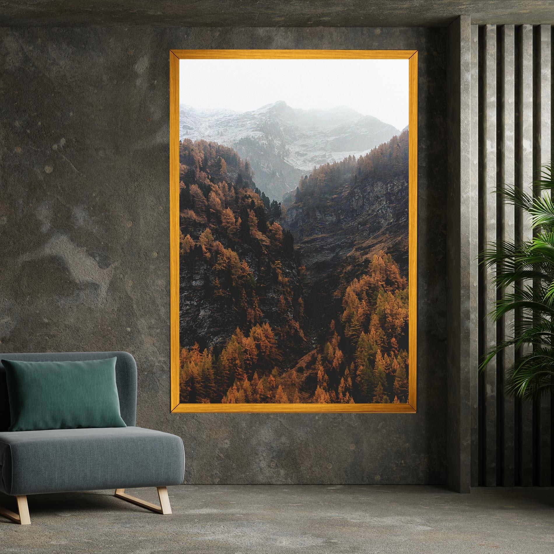 Vászonkép Autumn Mountain mockup 7