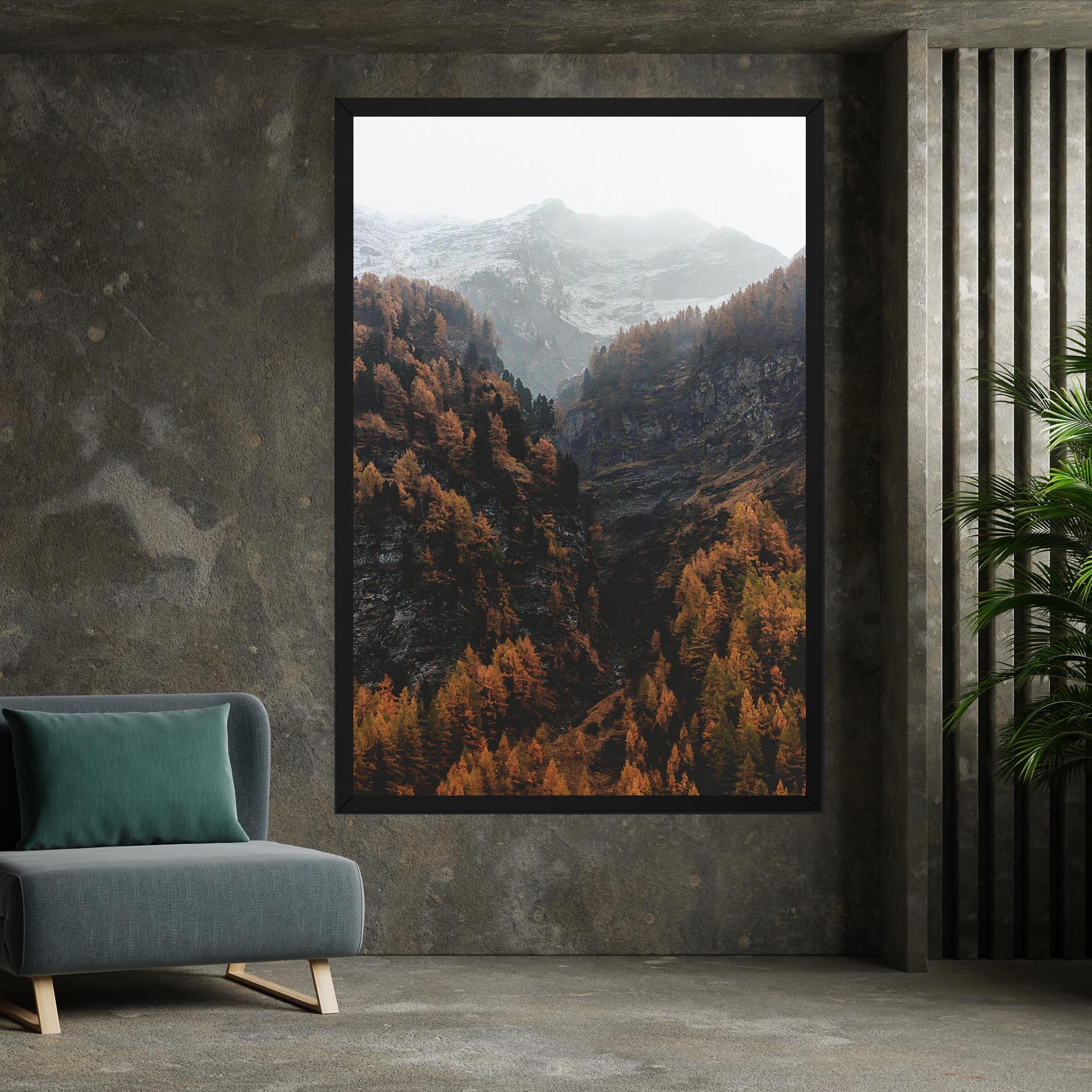 Vászonkép Autumn Mountain mockup 7