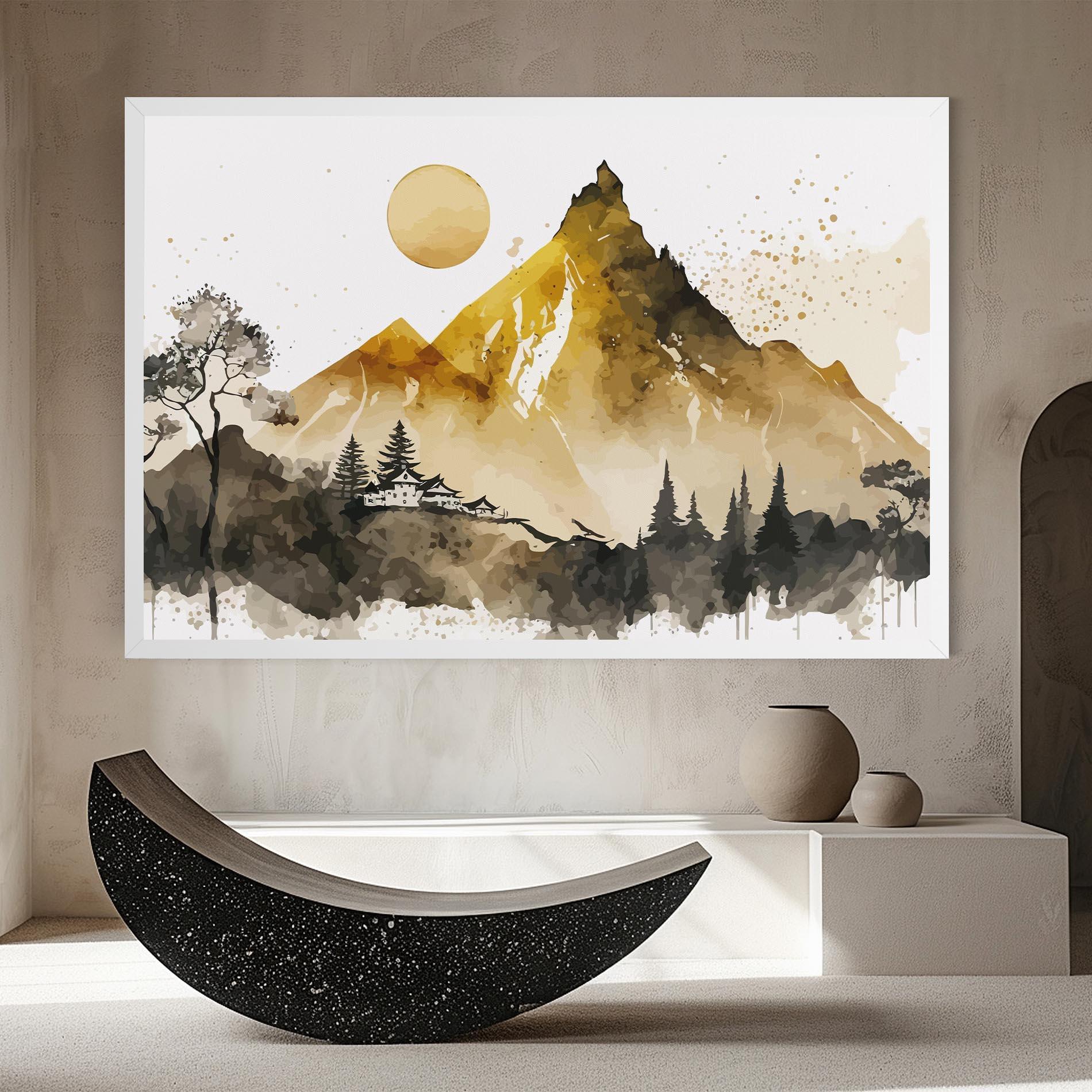 Vászonkép Gold Mountain Art mockup 8