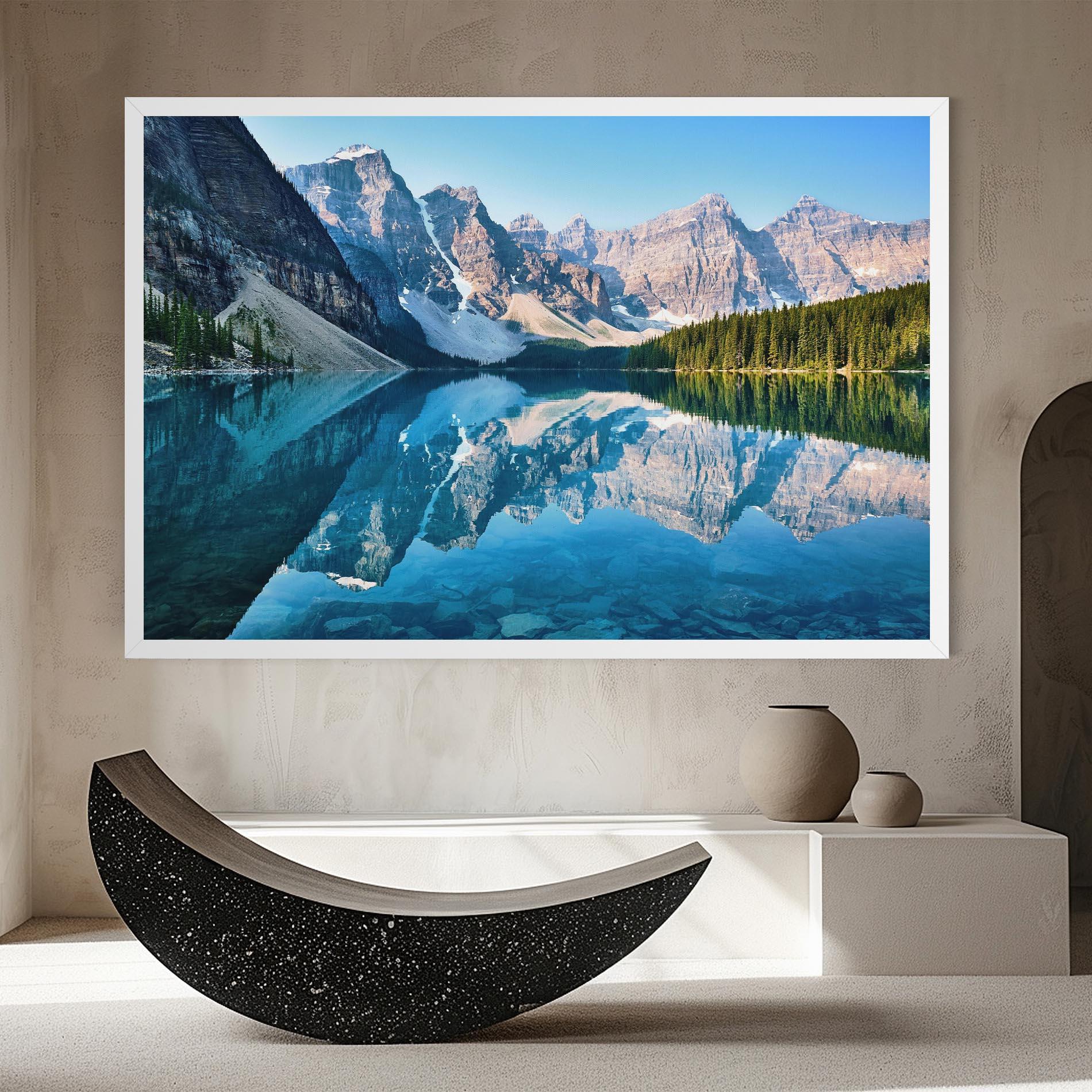 Vászonkép Mountain Crystal Lake mockup 8