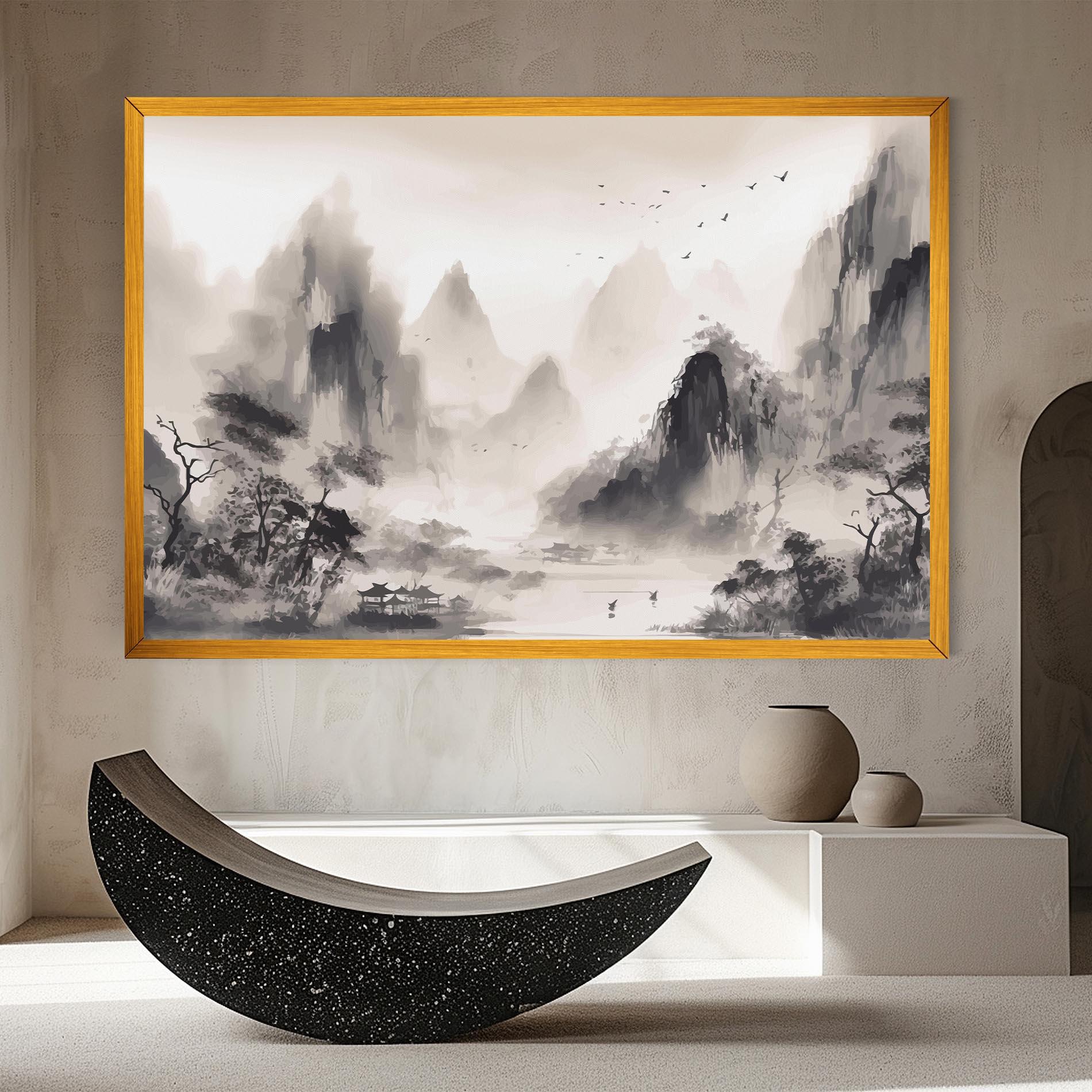 Vászonkép Far Away Mountain mockup 8