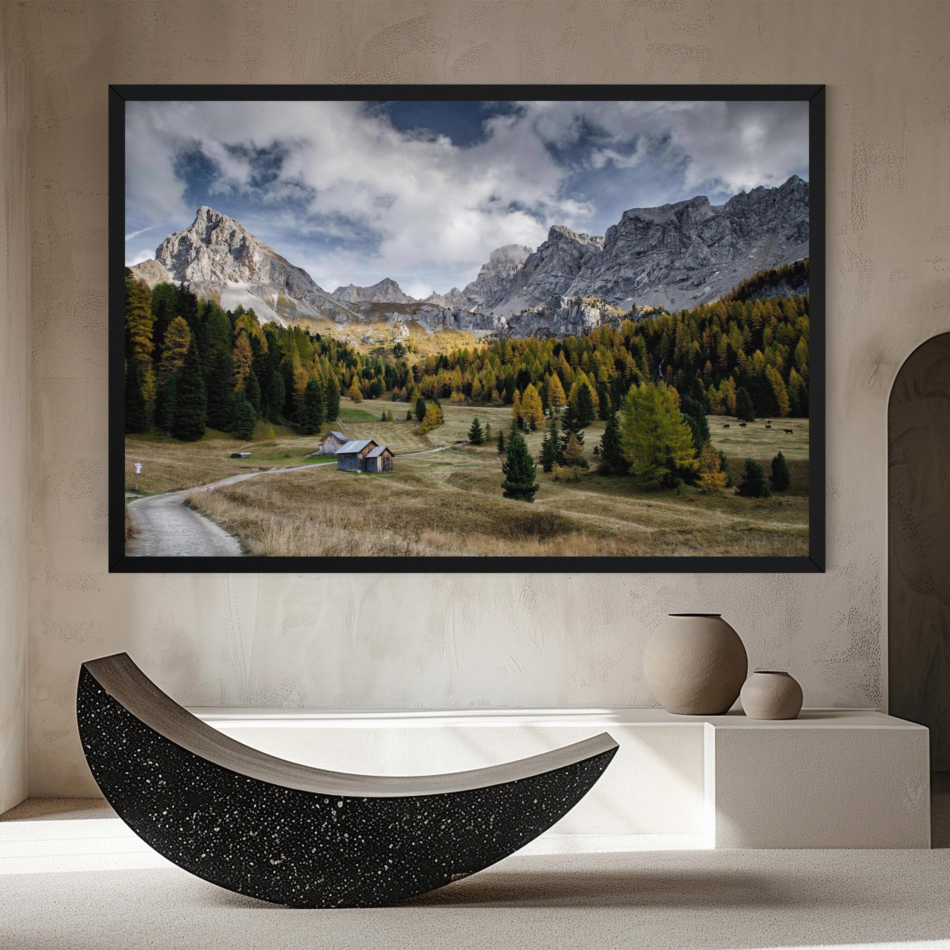 Vászonkép Cloudy Mountains View mockup 8