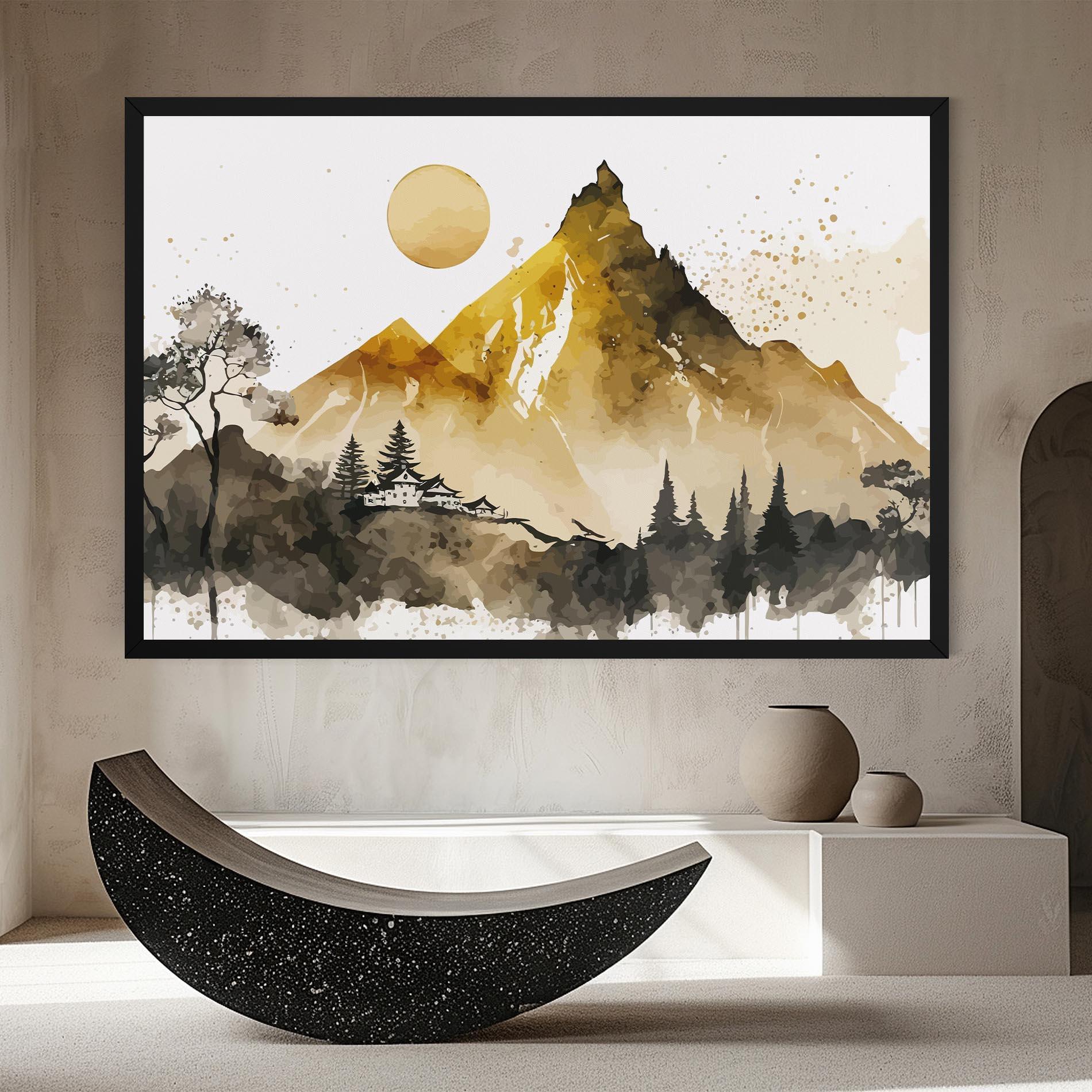 Vászonkép Gold Mountain Art mockup 8