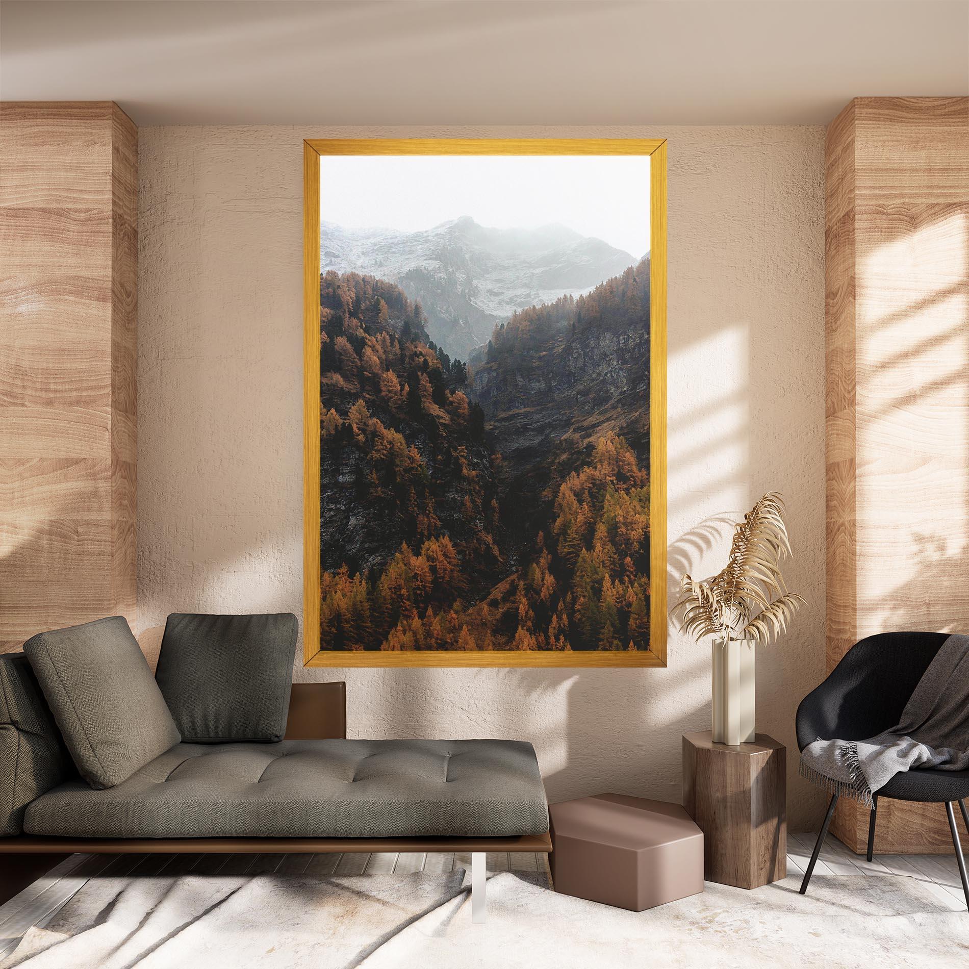 Vászonkép Autumn Mountain mockup 8