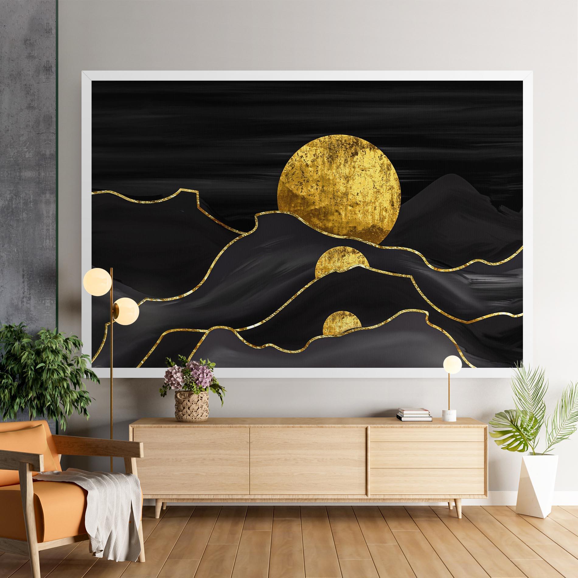 Vászonkép Black Moutains mockup 9