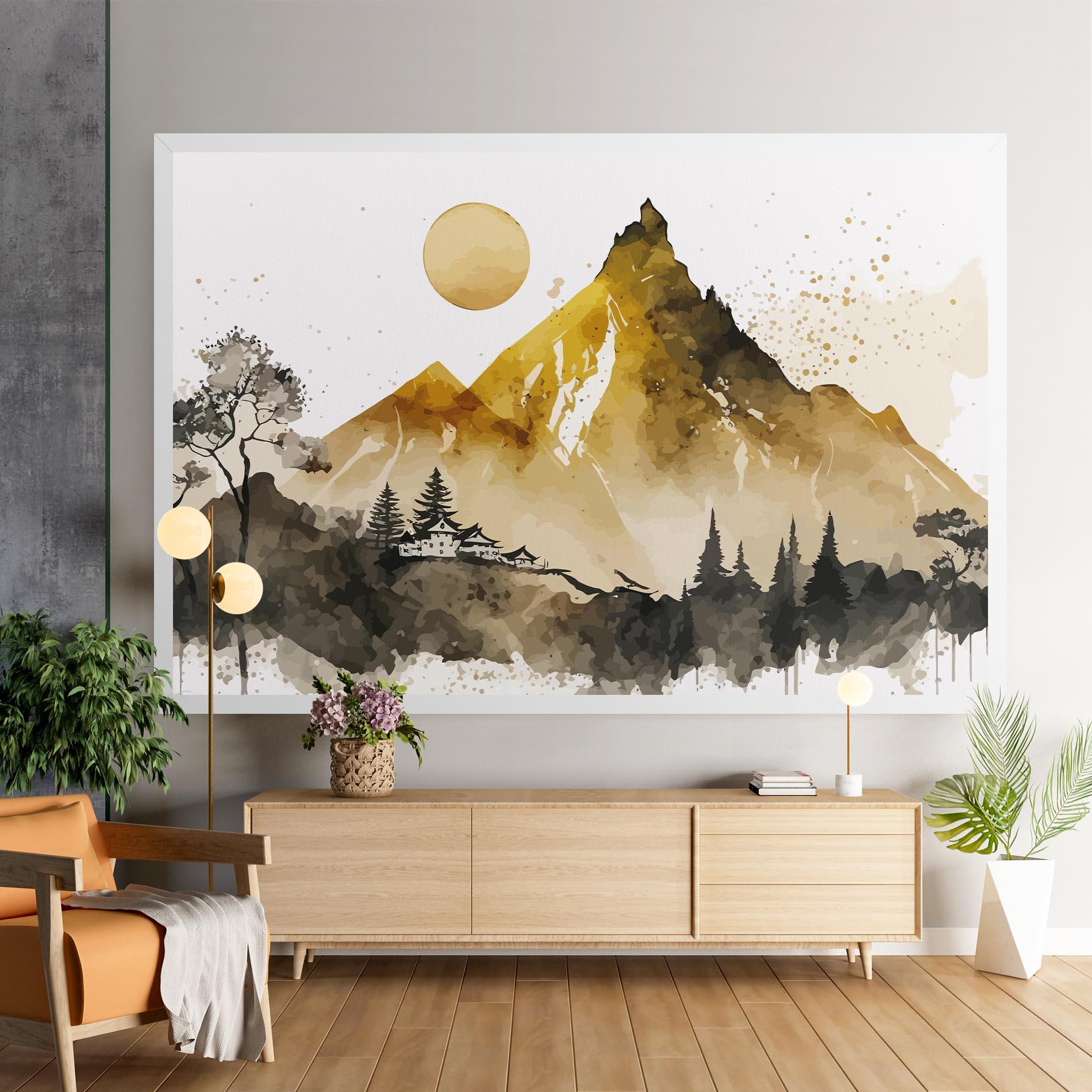 Vászonkép Gold Mountain Art mockup 9