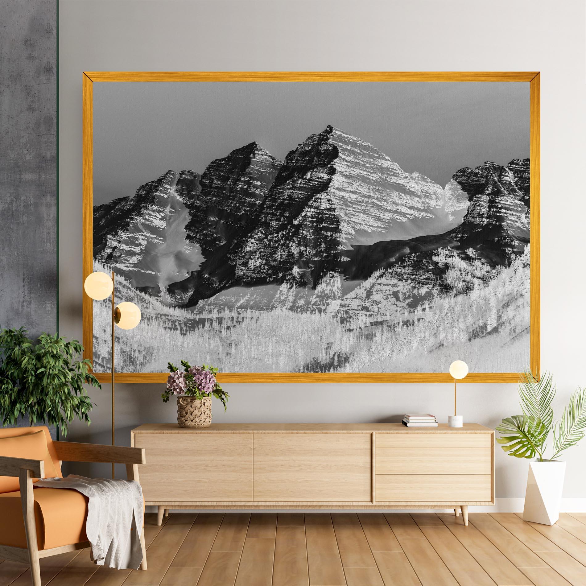 Vászonkép Green Shades Mountain mockup 9