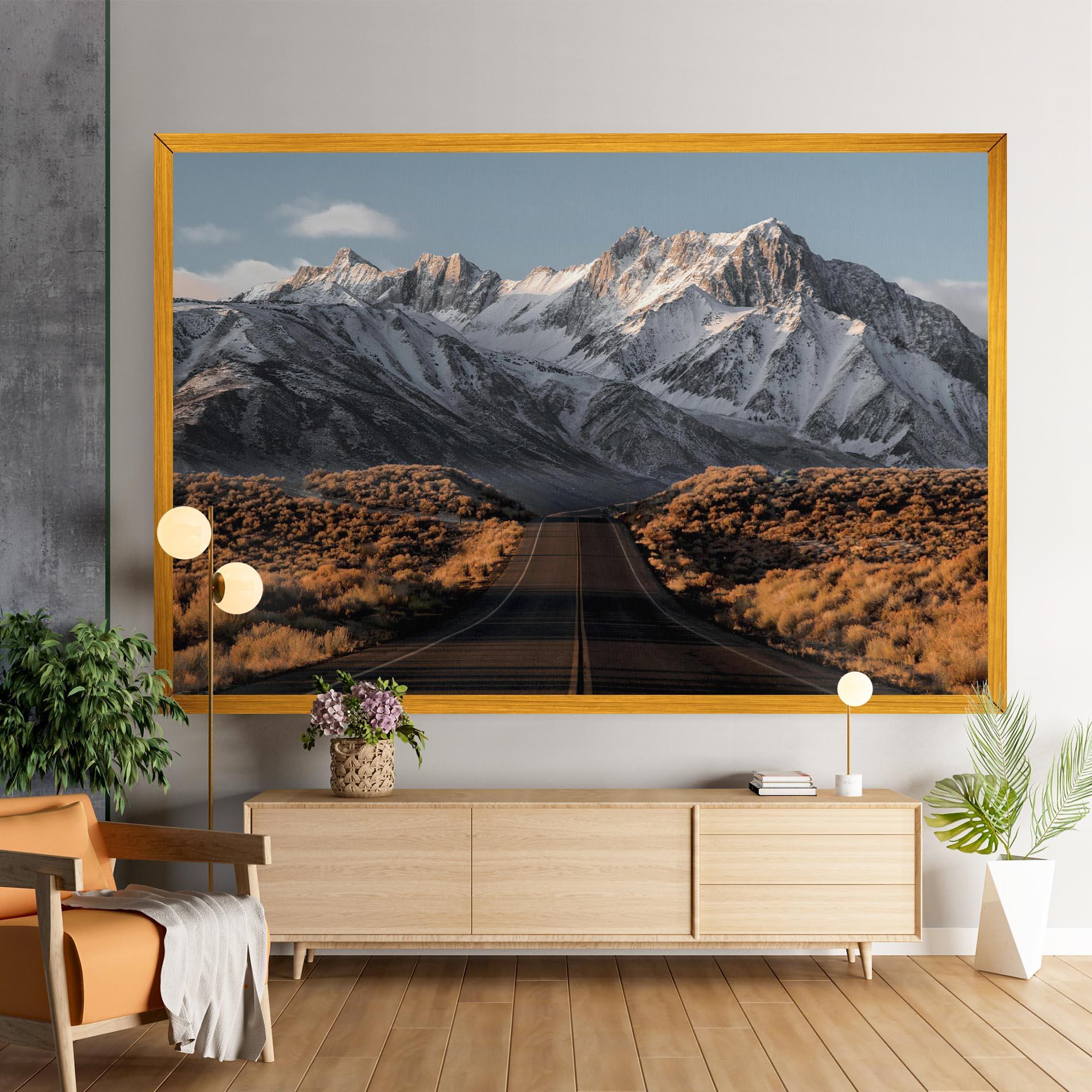 Vászonkép Nice Mountain Road mockup 9