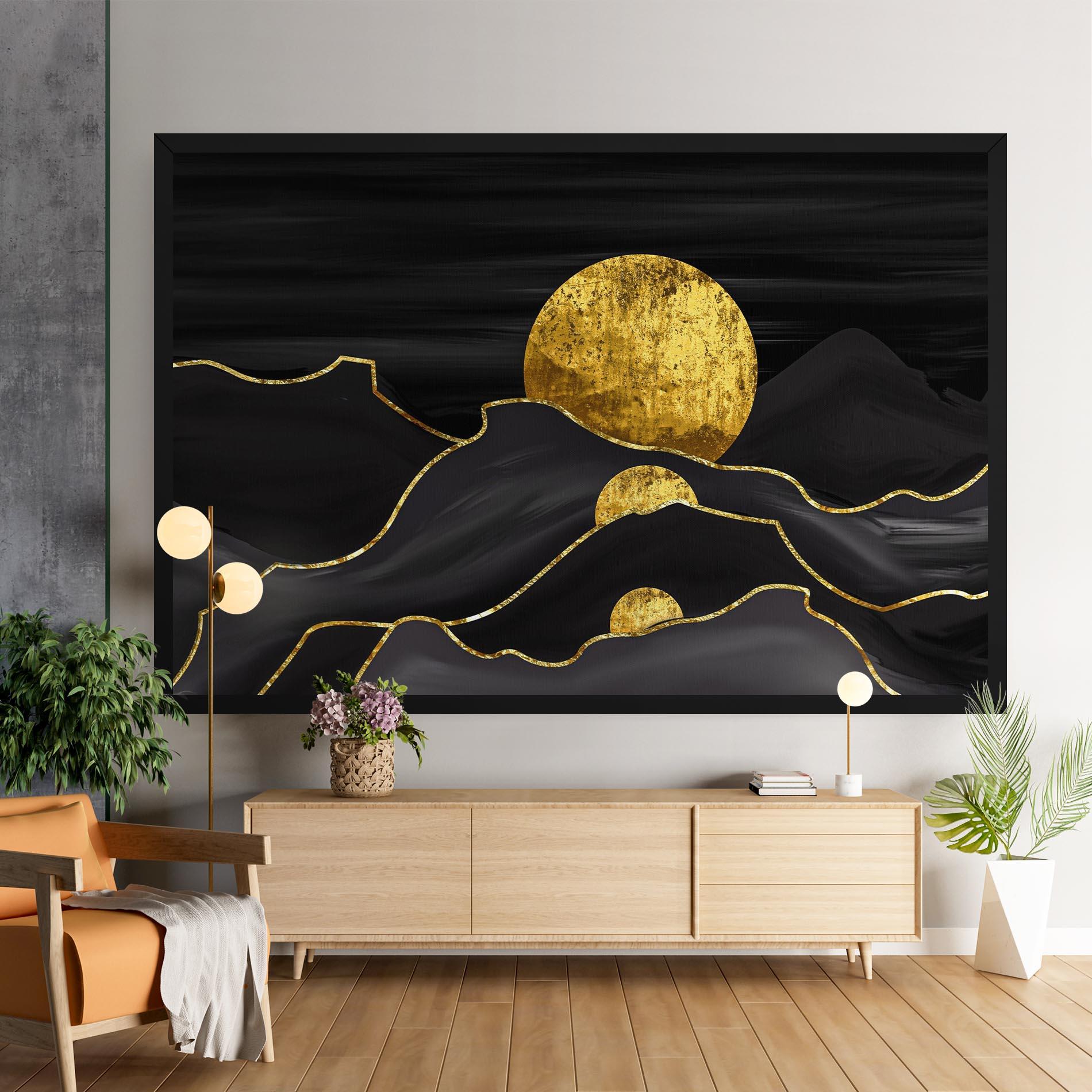 Vászonkép Black Moutains mockup 9