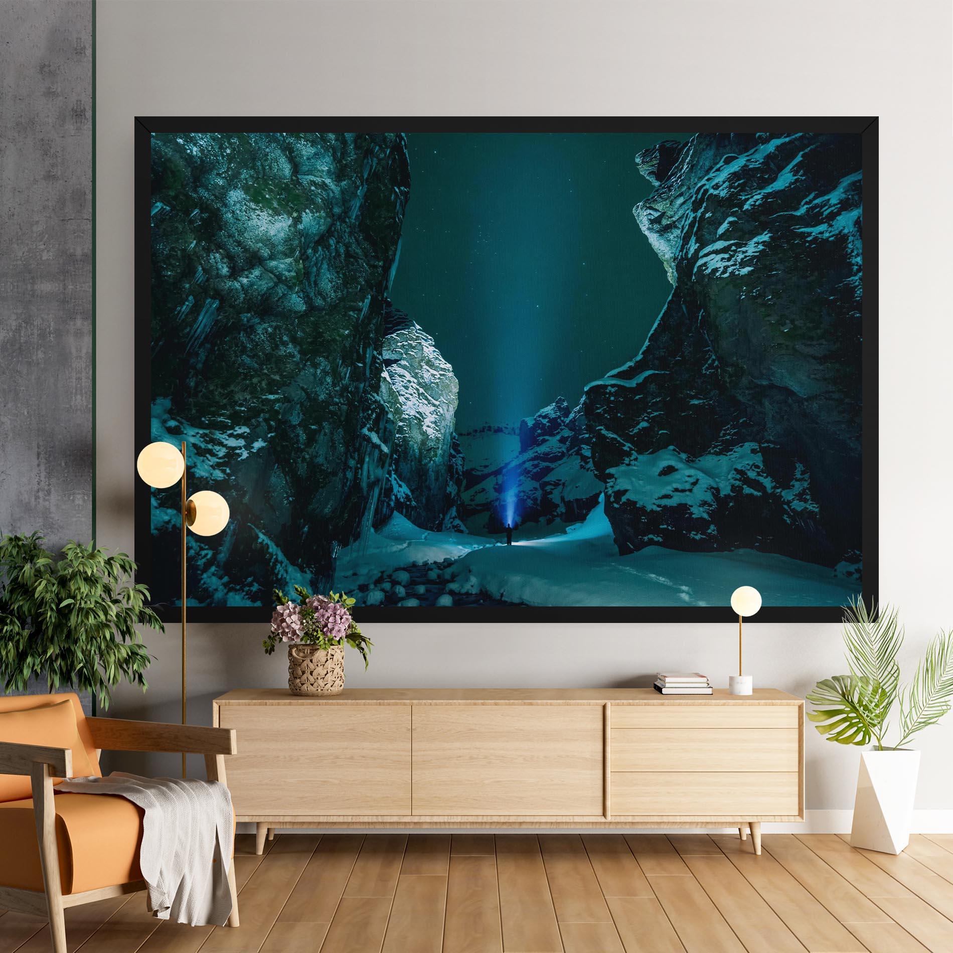 Vászonkép Green Light Mountain mockup 9