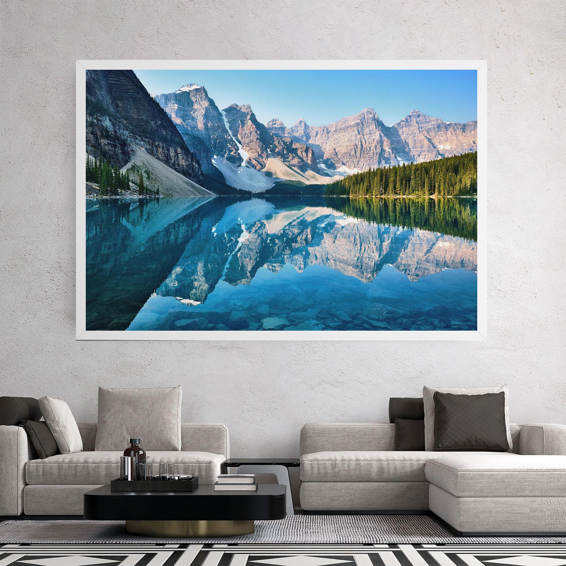 Vászonkép Mountain Crystal Lake mockup 2