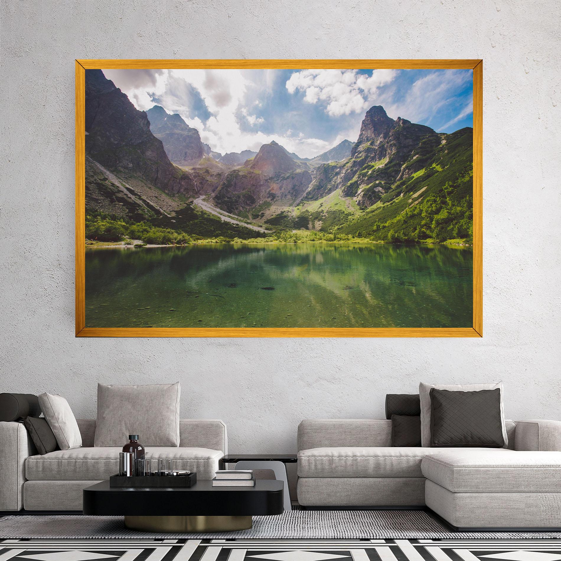 Vászonkép Green Mountain mockup 2