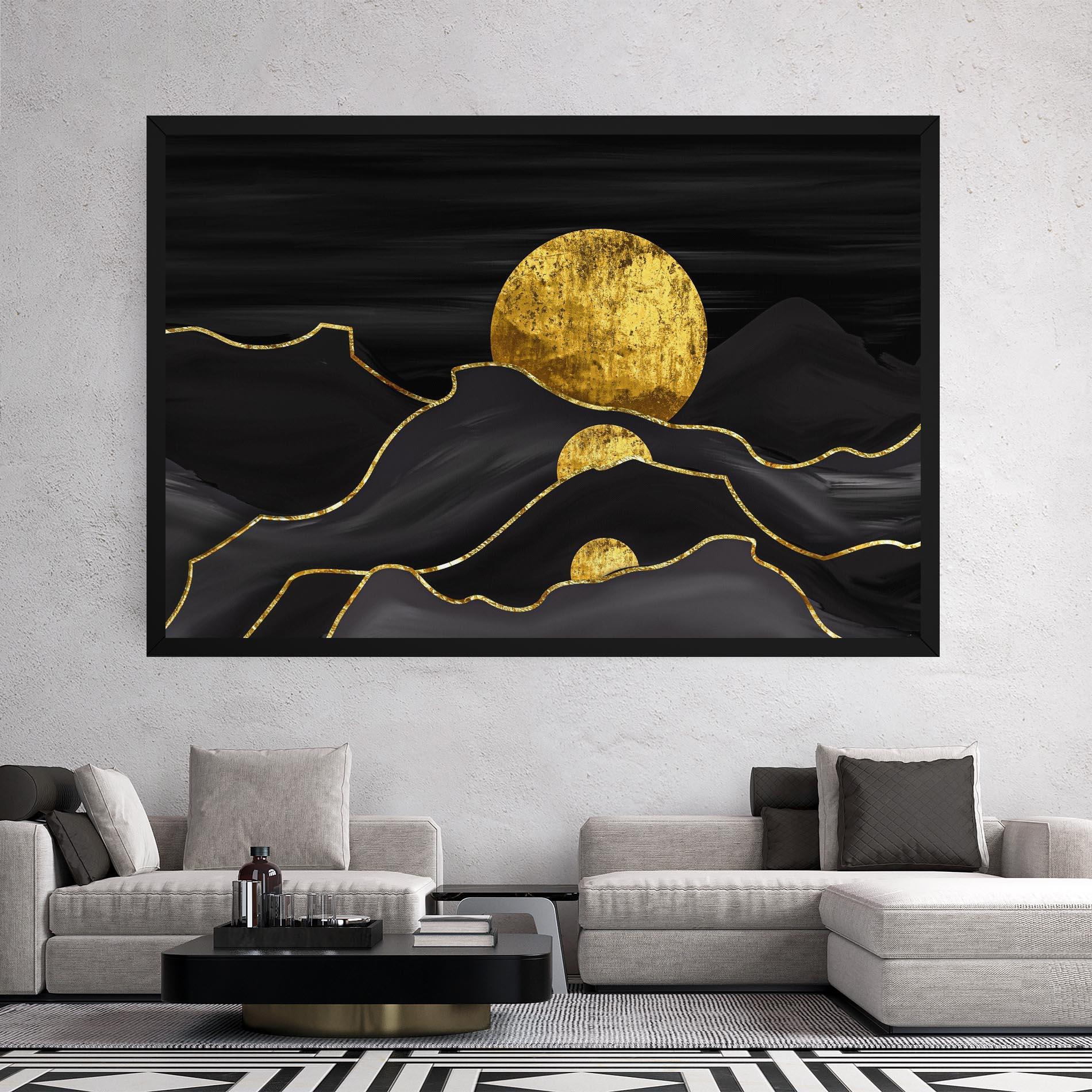 Vászonkép Black Moutains mockup 2