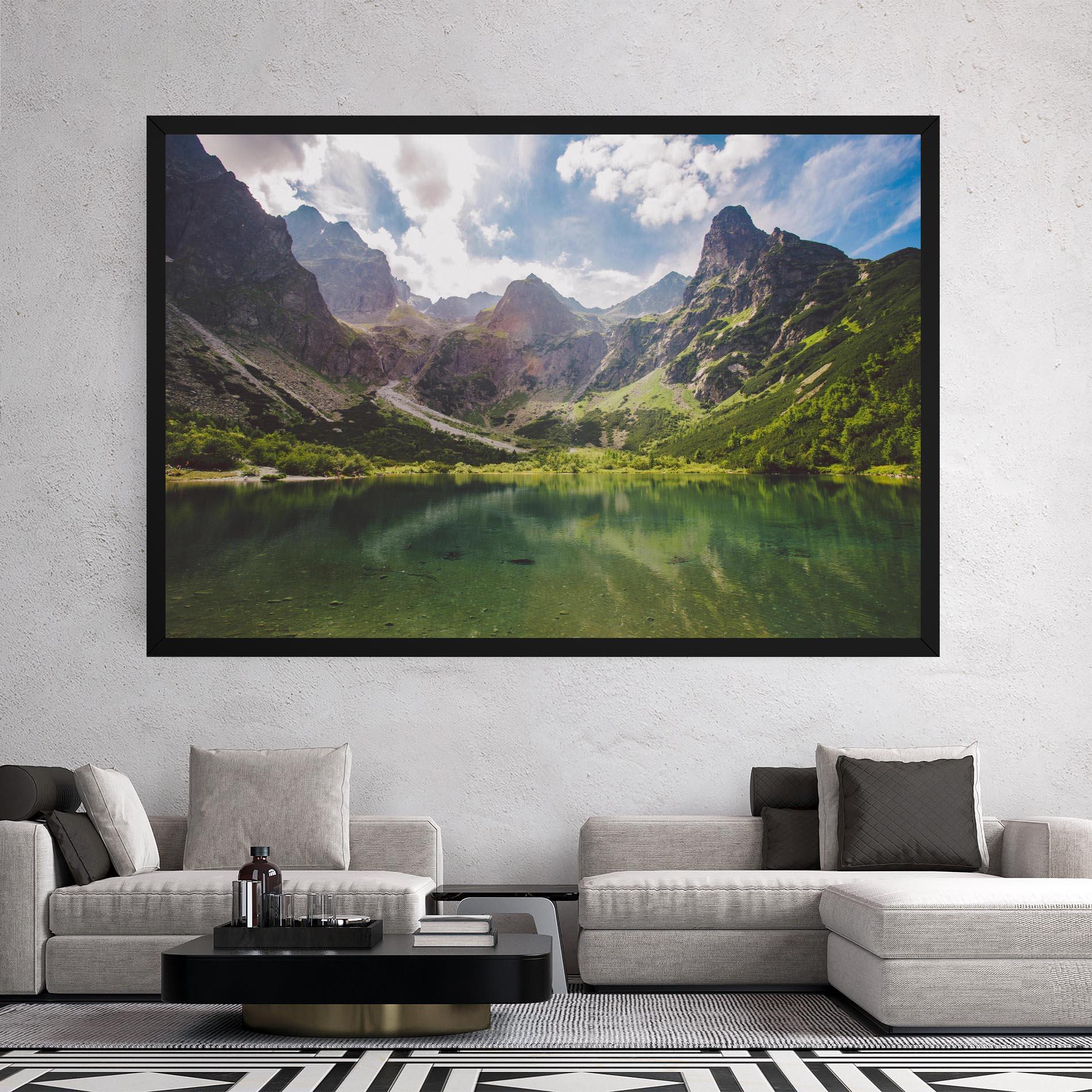 Vászonkép Green Mountain mockup 2