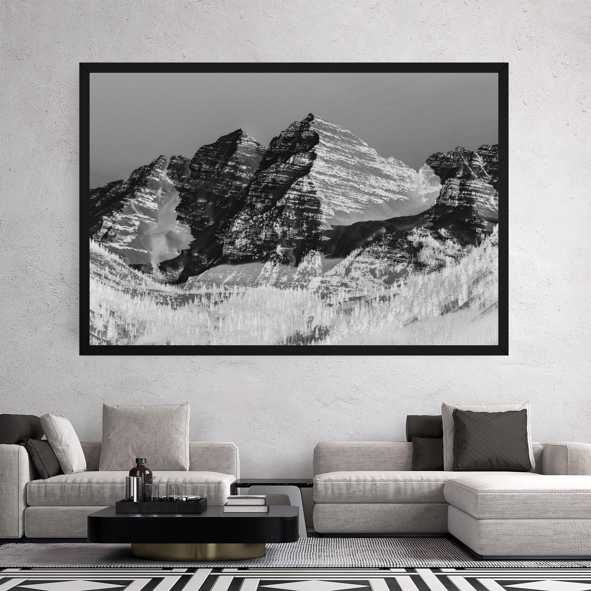 Vászonkép Green Shades Mountain mockup 2