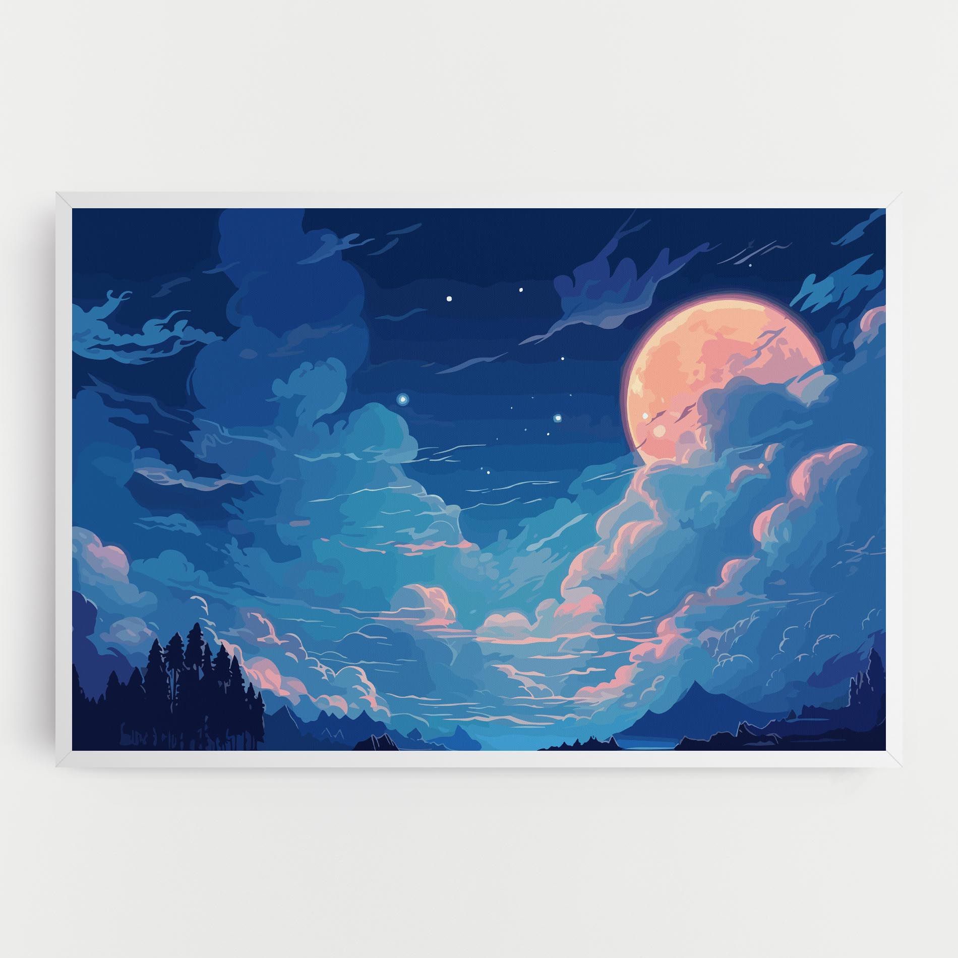 Blue Cloud Moon mockup 0