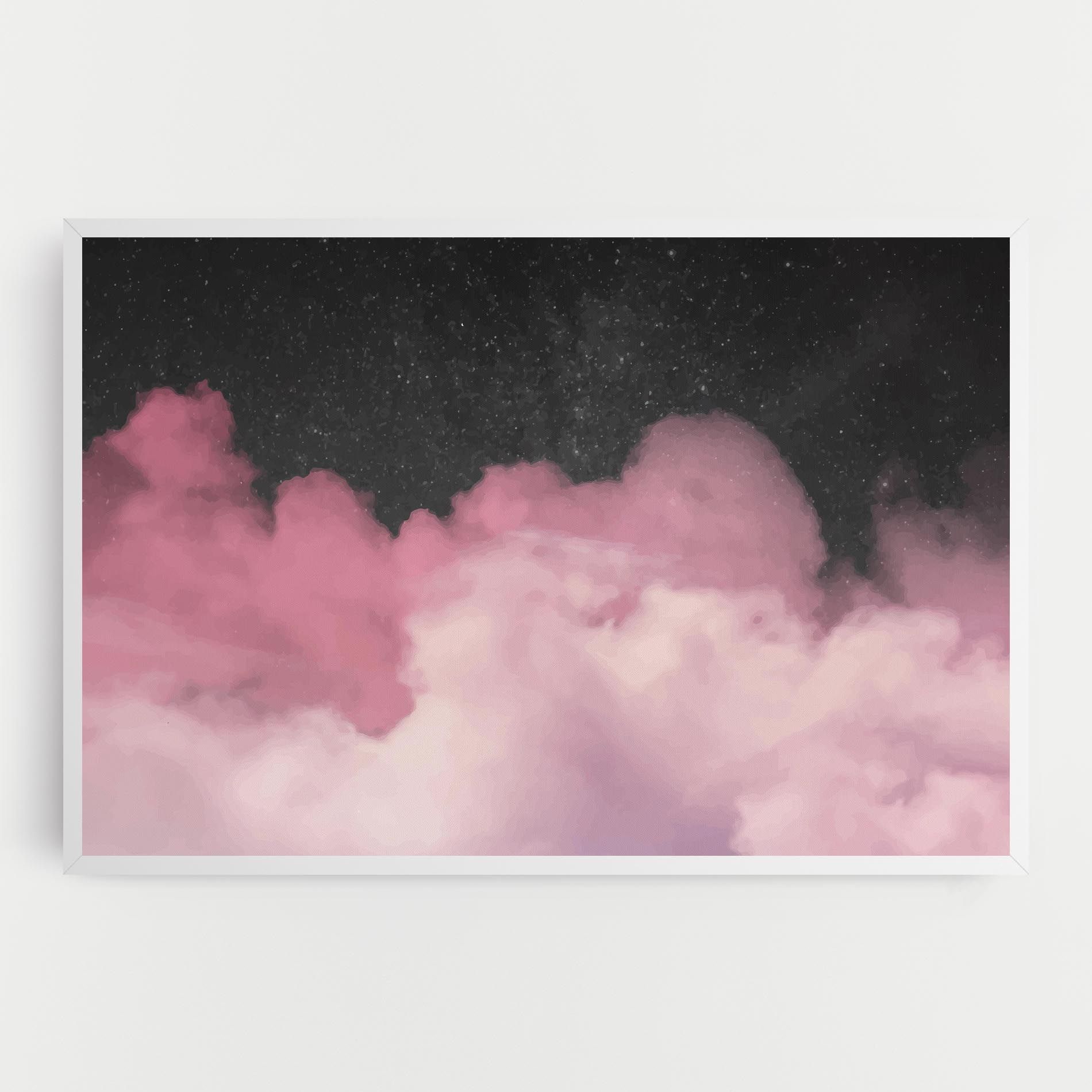 Clouds Watercolor Purple mockup 0