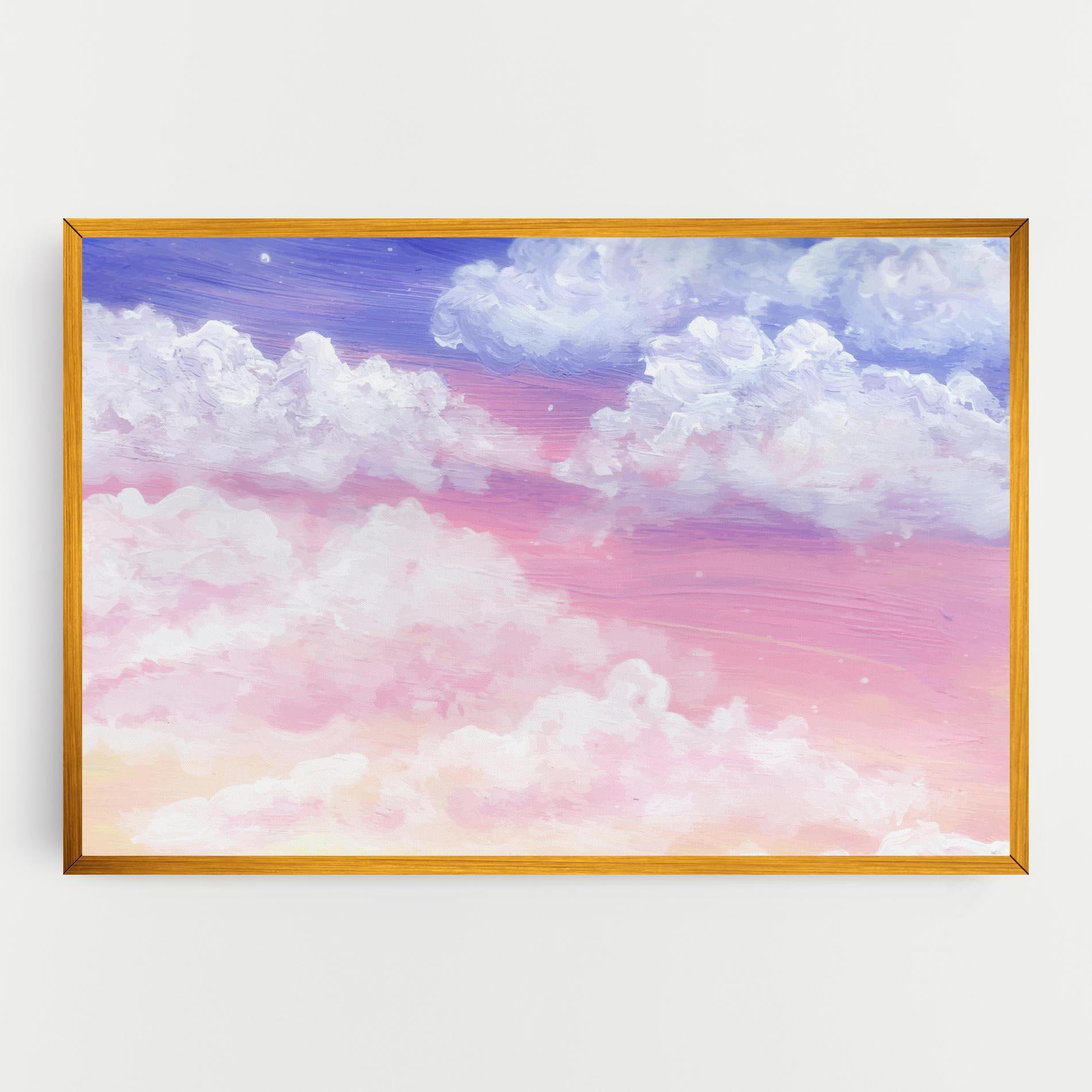 Vászonkép Cloud Paint Texture mockup 0