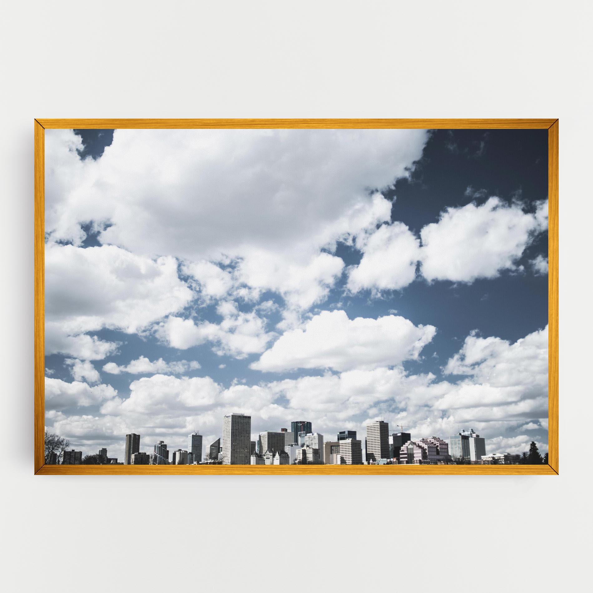 Vászonkép Clouds Over City mockup 0