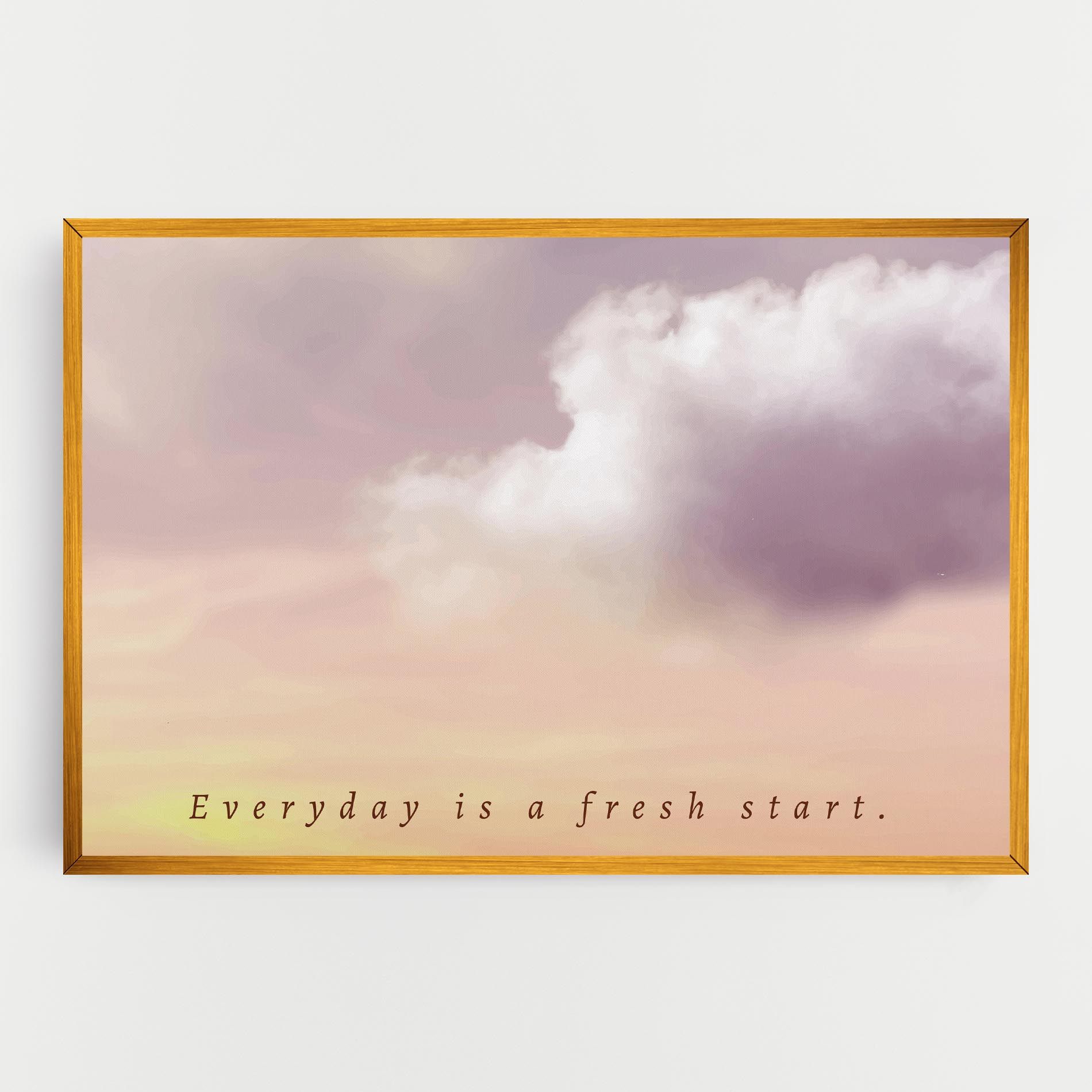 Clouds Text Cream mockup 0