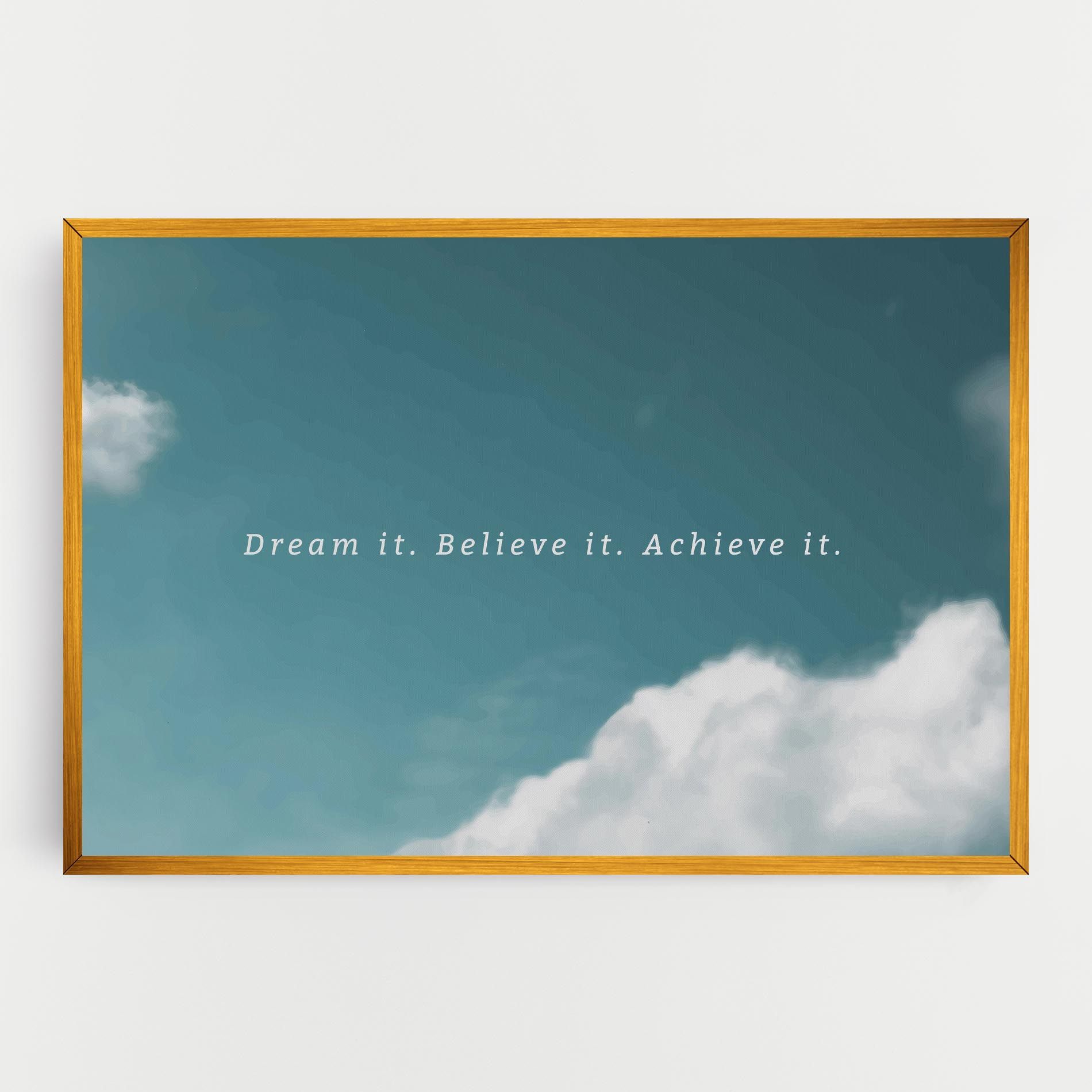 Clouds Text Green mockup 0