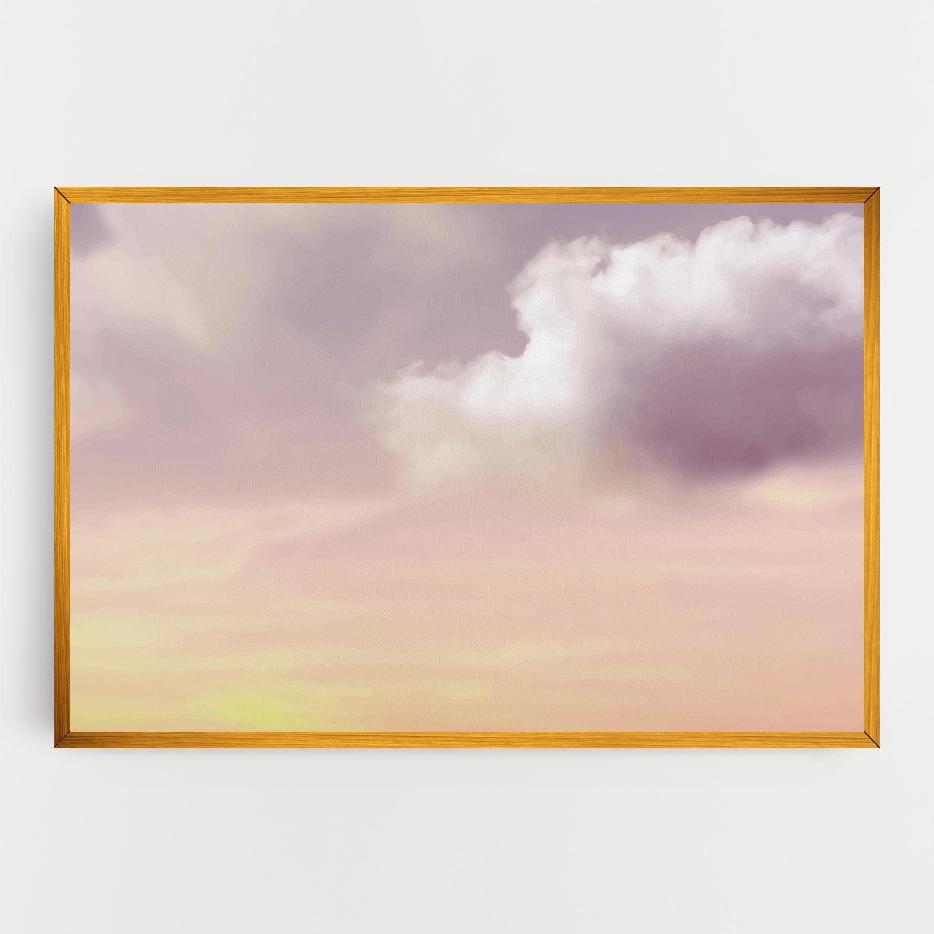 Clouds Watercolor Cream mockup 0