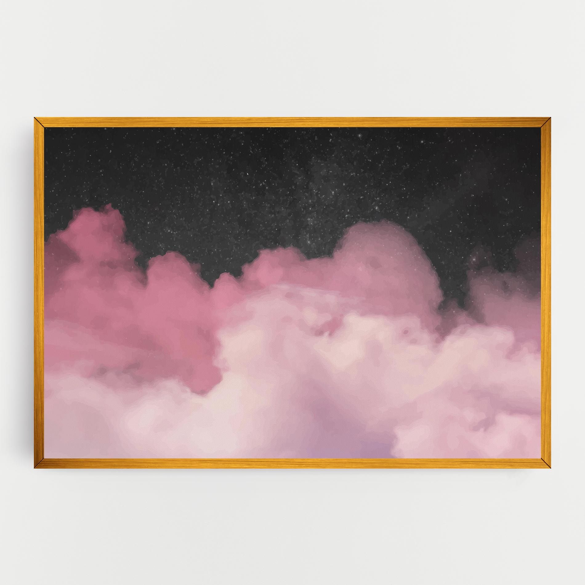 Clouds Watercolor Purple mockup 0