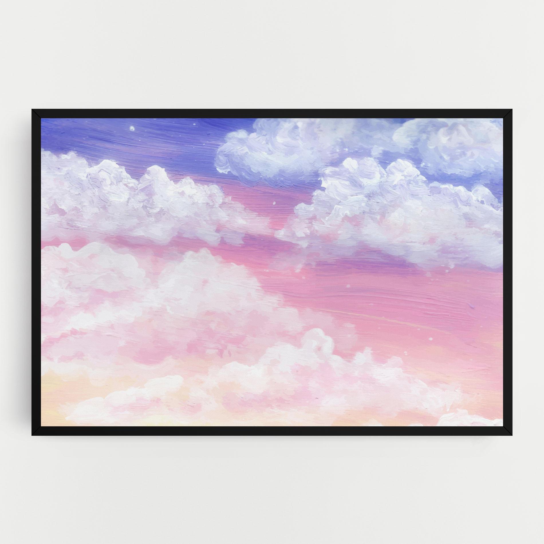 Vászonkép Cloud Paint Texture mockup 0