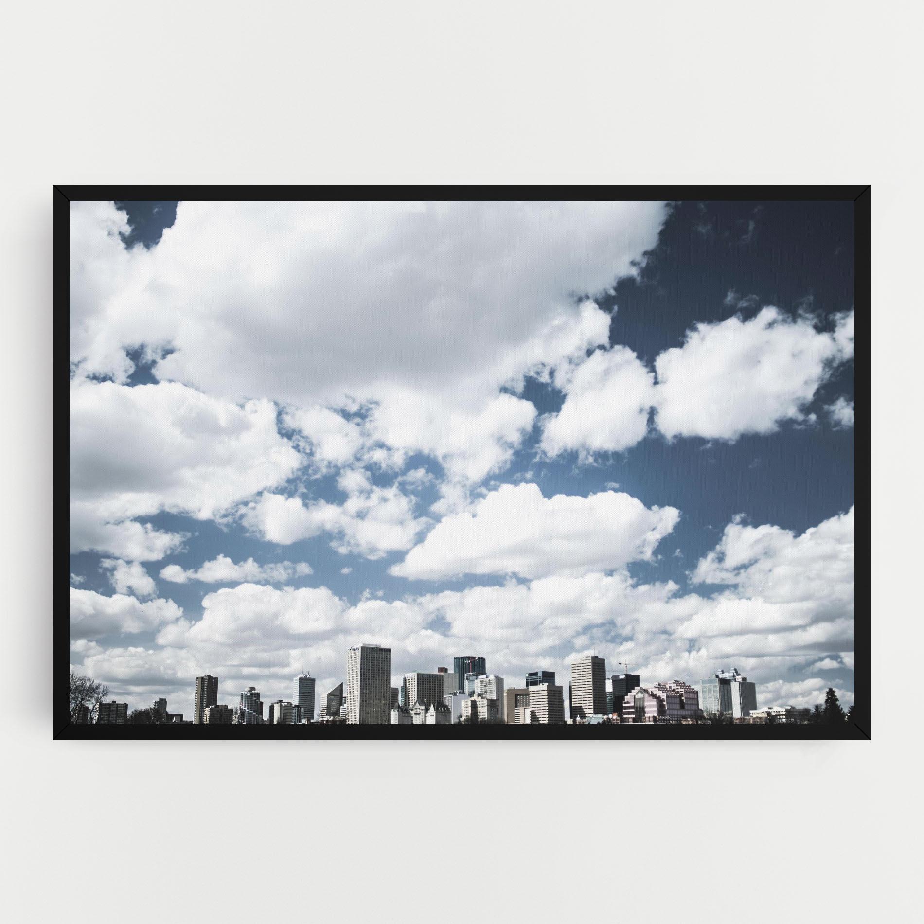 Vászonkép Clouds Over City mockup 0