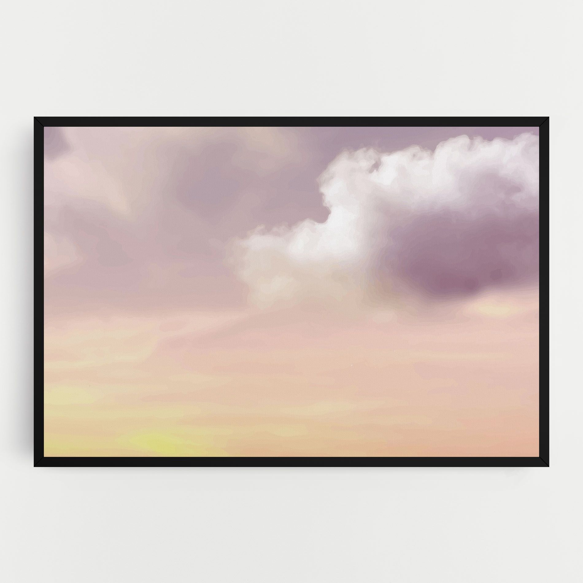 Clouds Watercolor Cream mockup 0