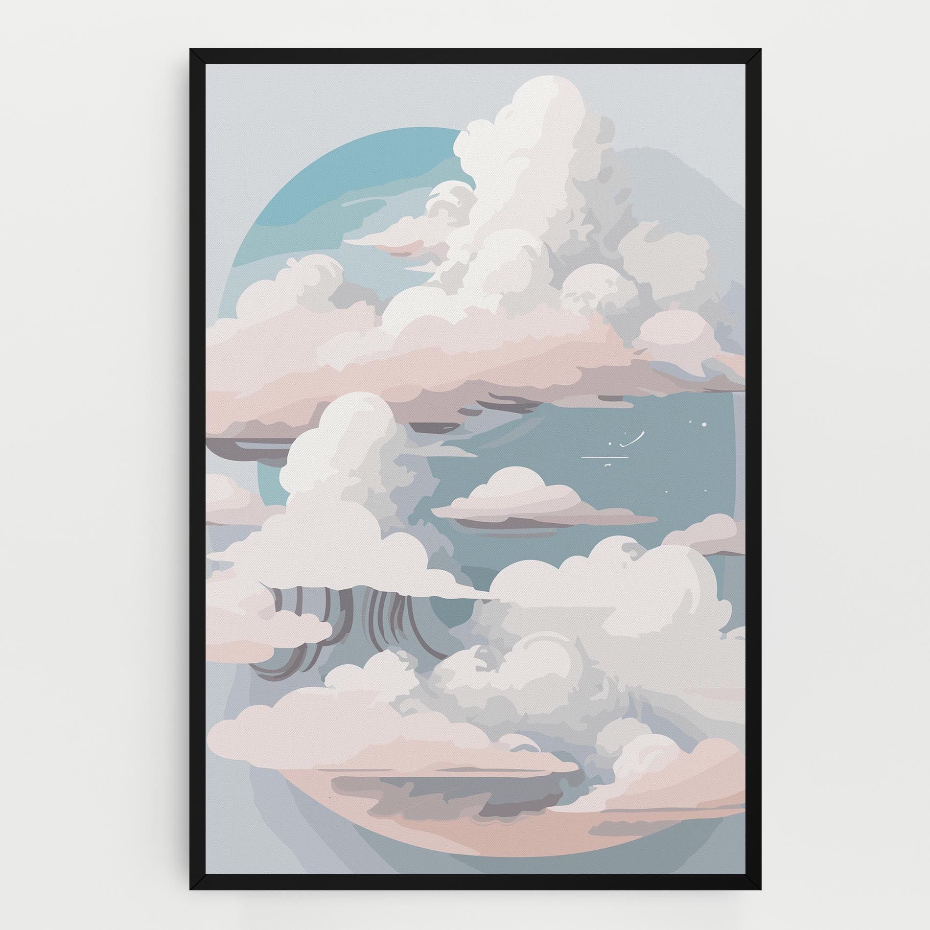 Cloud White Art mockup 0