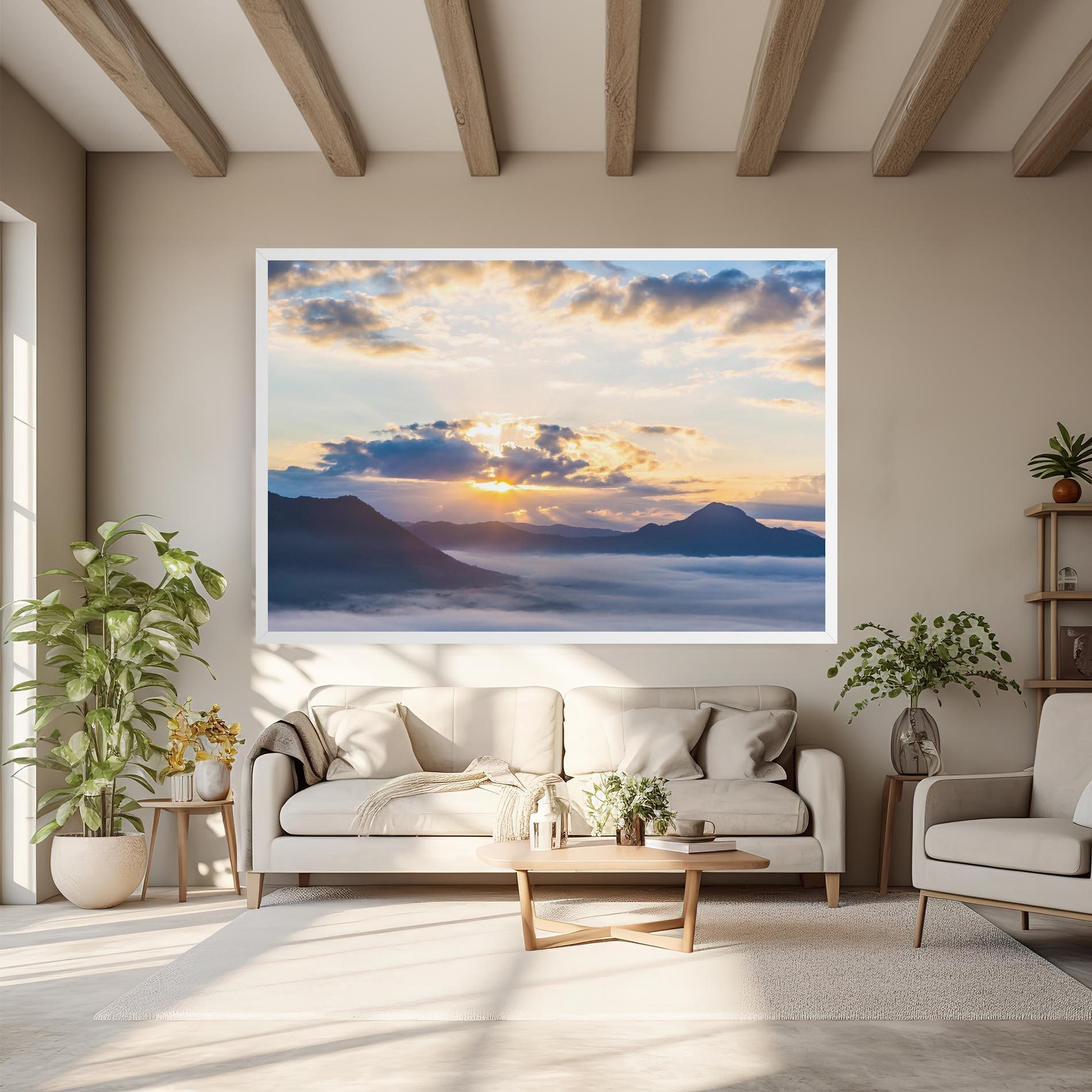 Vászonkép Fantastic Clouds mockup 6